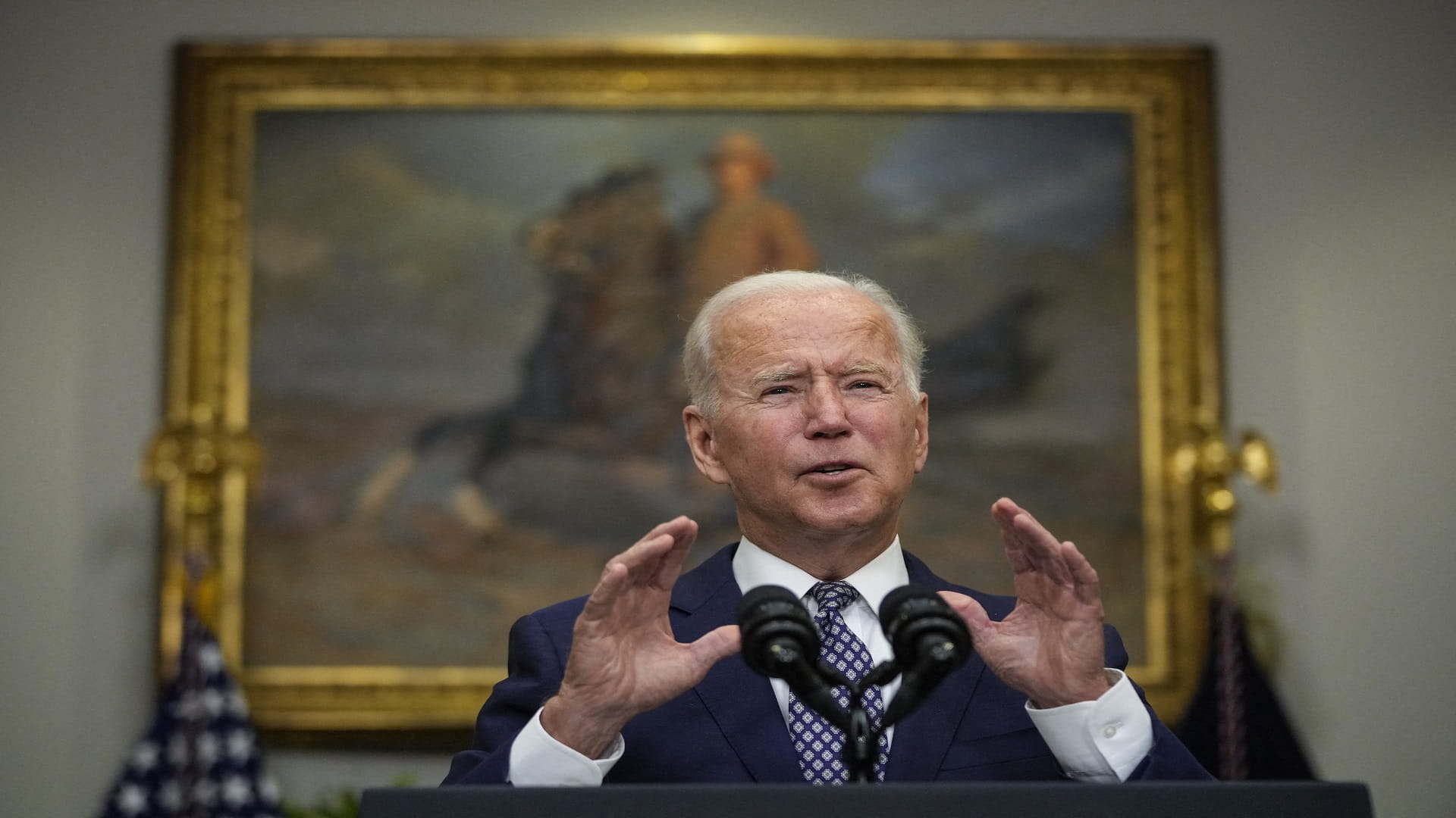 Image for the title: Biden given inconclusive intelligence report on Covid origins 