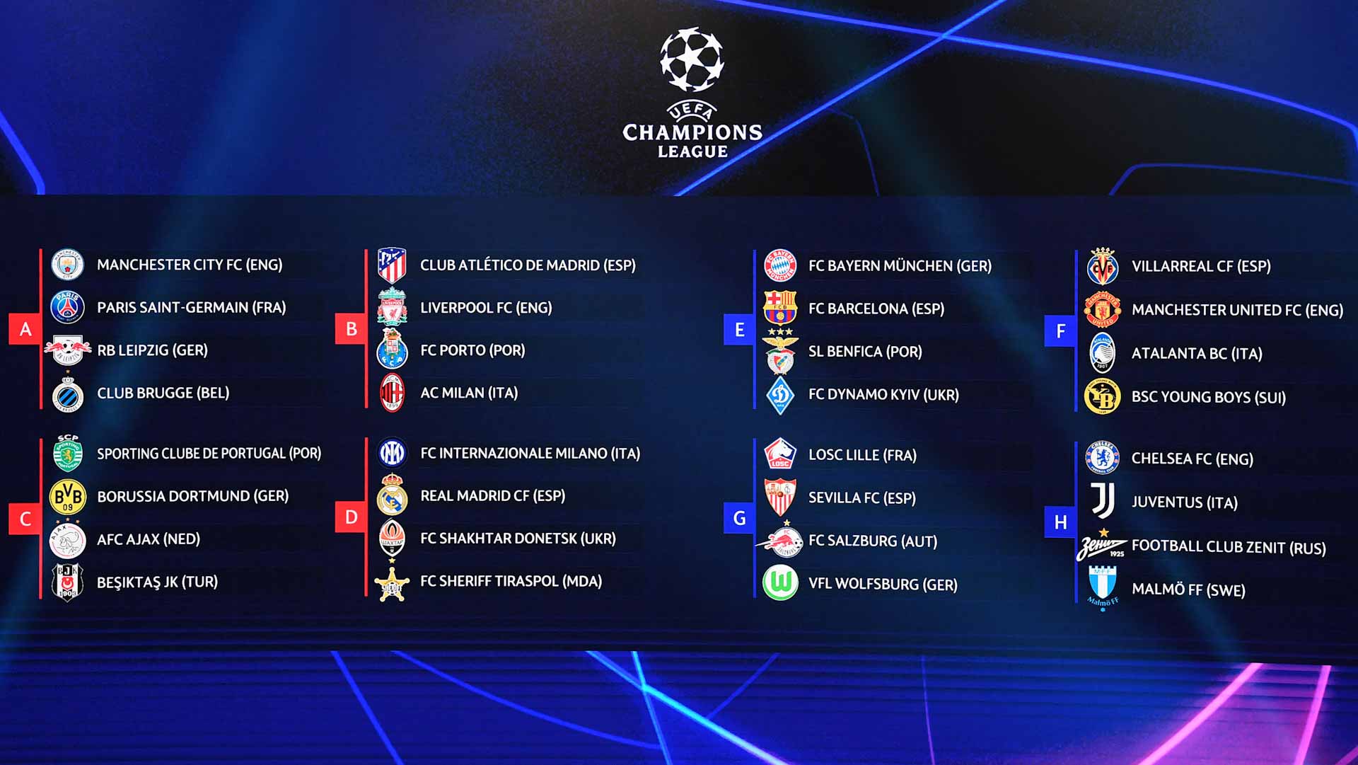 صورة بعنوان: مواجهات نارية في دور المجموعات لدوري أبطال أوروبا  
