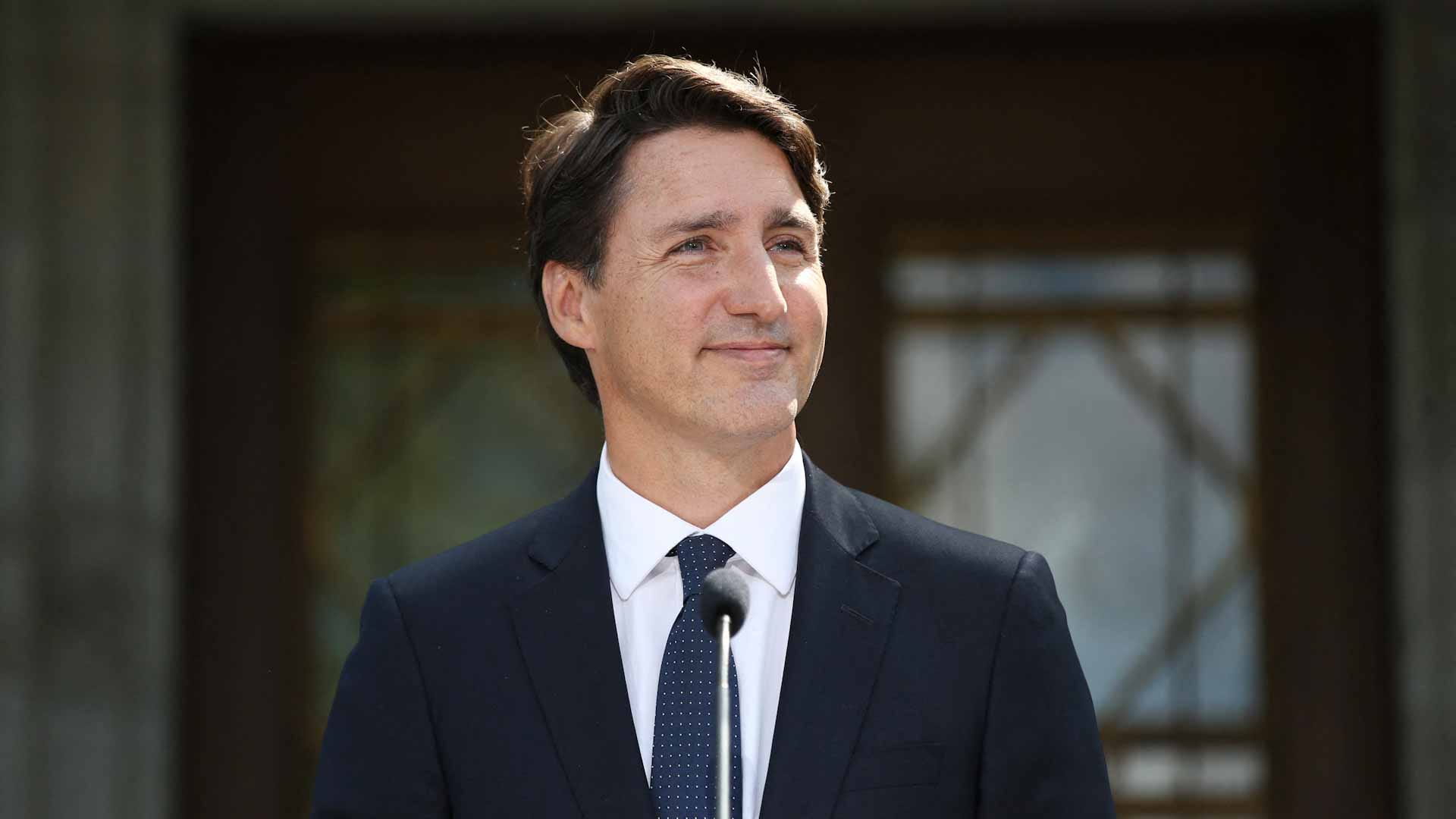 Image for the title: Canada polls show Trudeau rival gaining weeks ahead of vote 