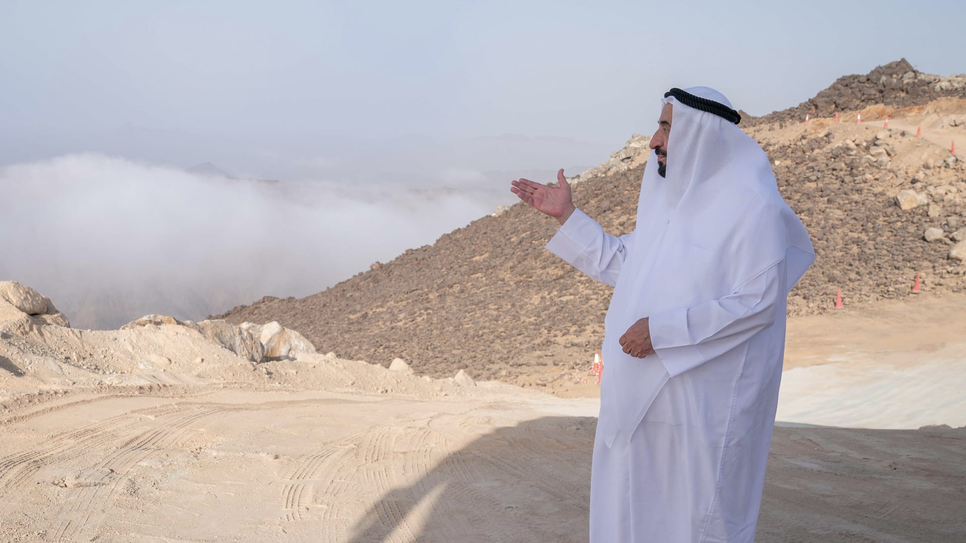 Image for the title: Sharjah Ruler inspects modern development projects in Kalba city 