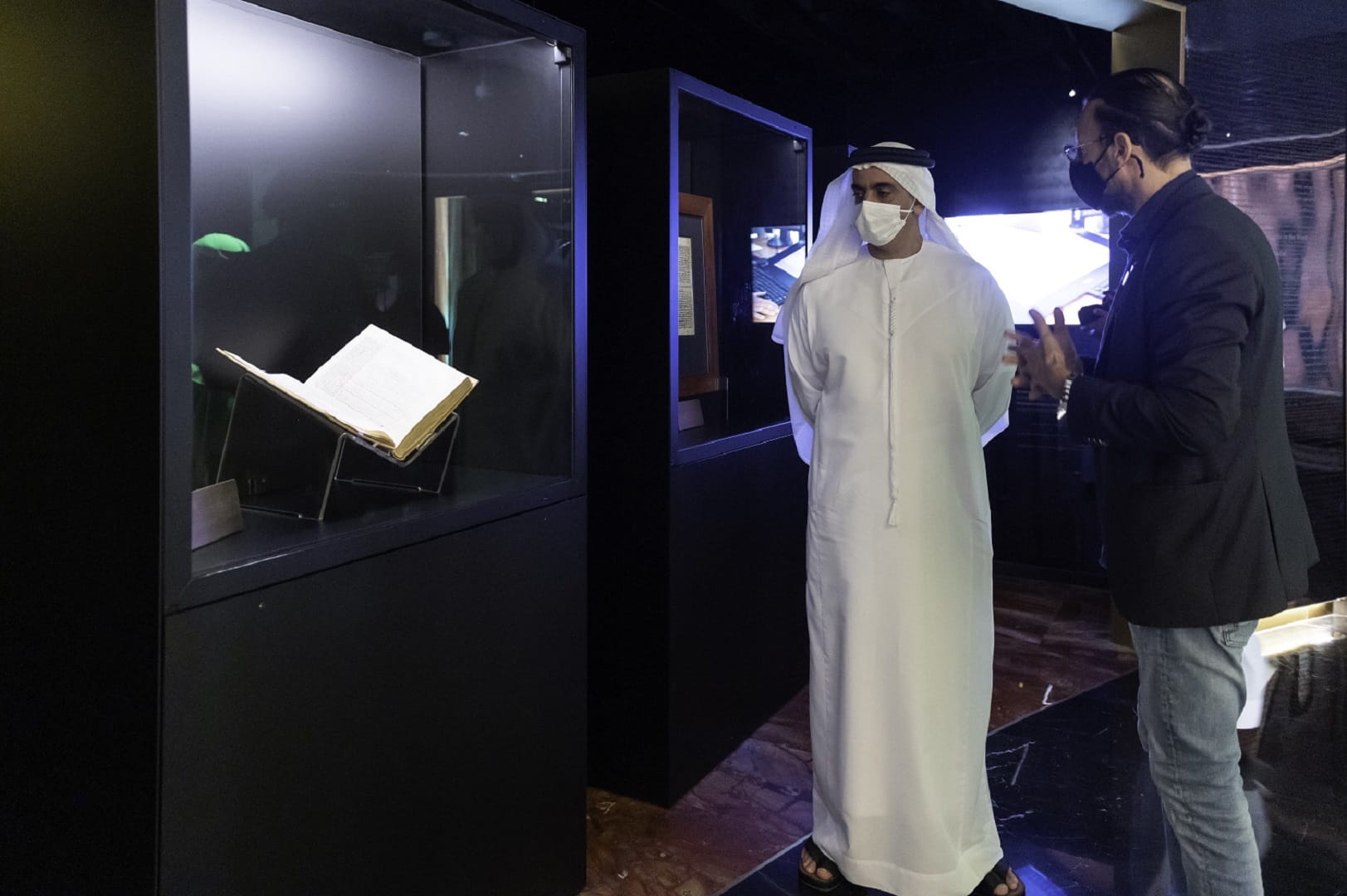 Image for the title: Saif bin Zayed visits Vatican Pavilion in Expo 2020 Dubai 