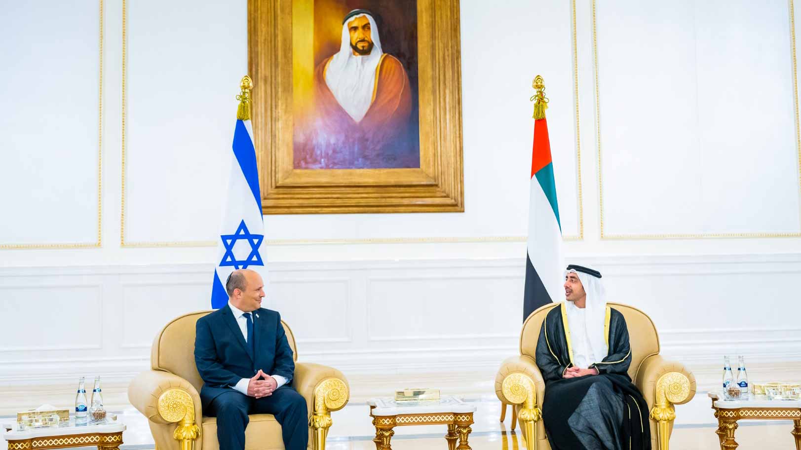 Image for the title: Israeli Prime Minister arrives in UAE 