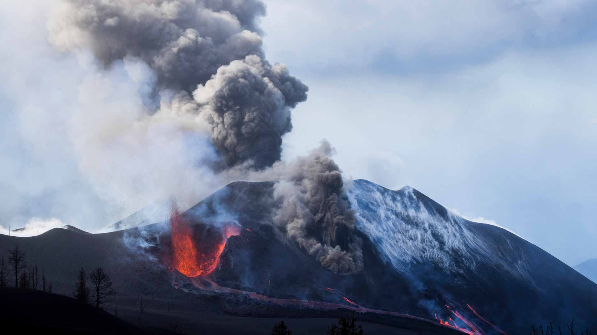 Image for the title: La Palma volcano sets island record for longest eruption 