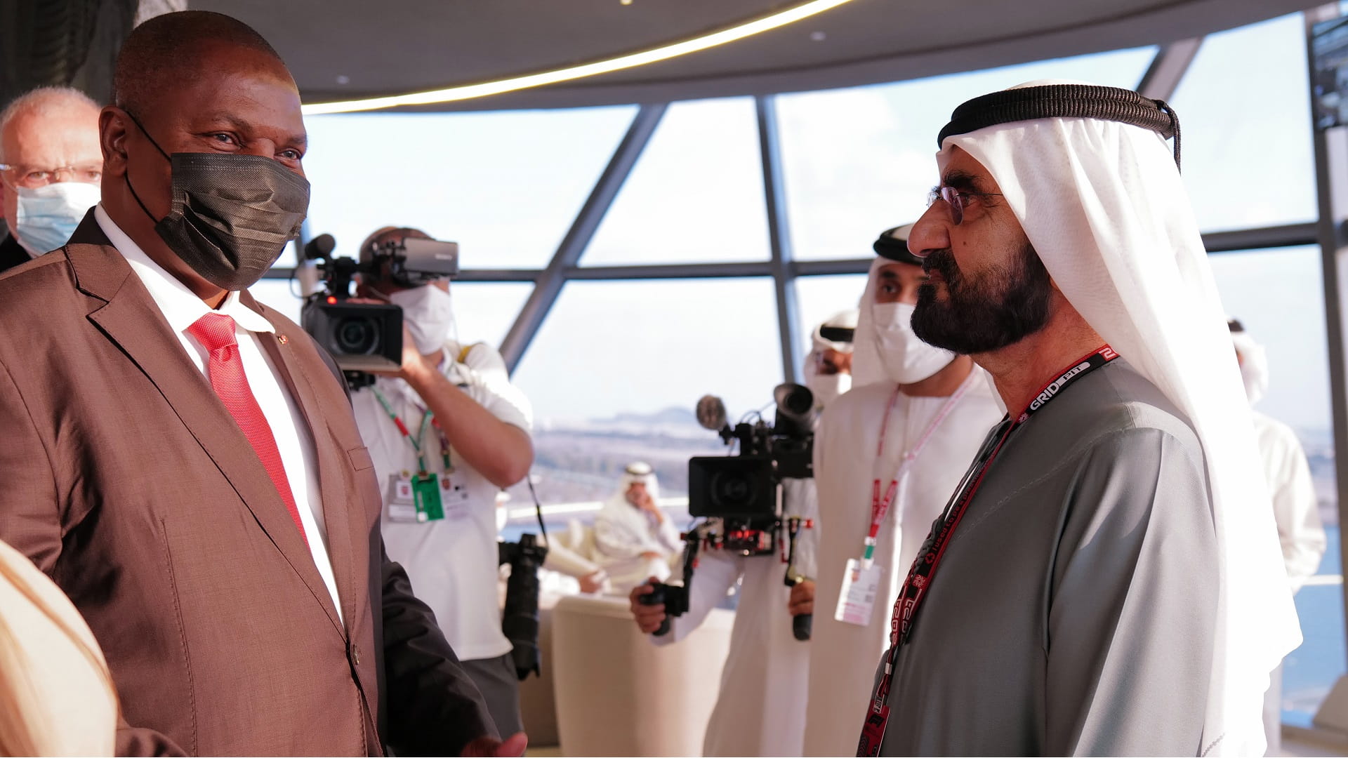 Image for the title: Mohammed bin Rashid meets with Pres. of Central African Republic 