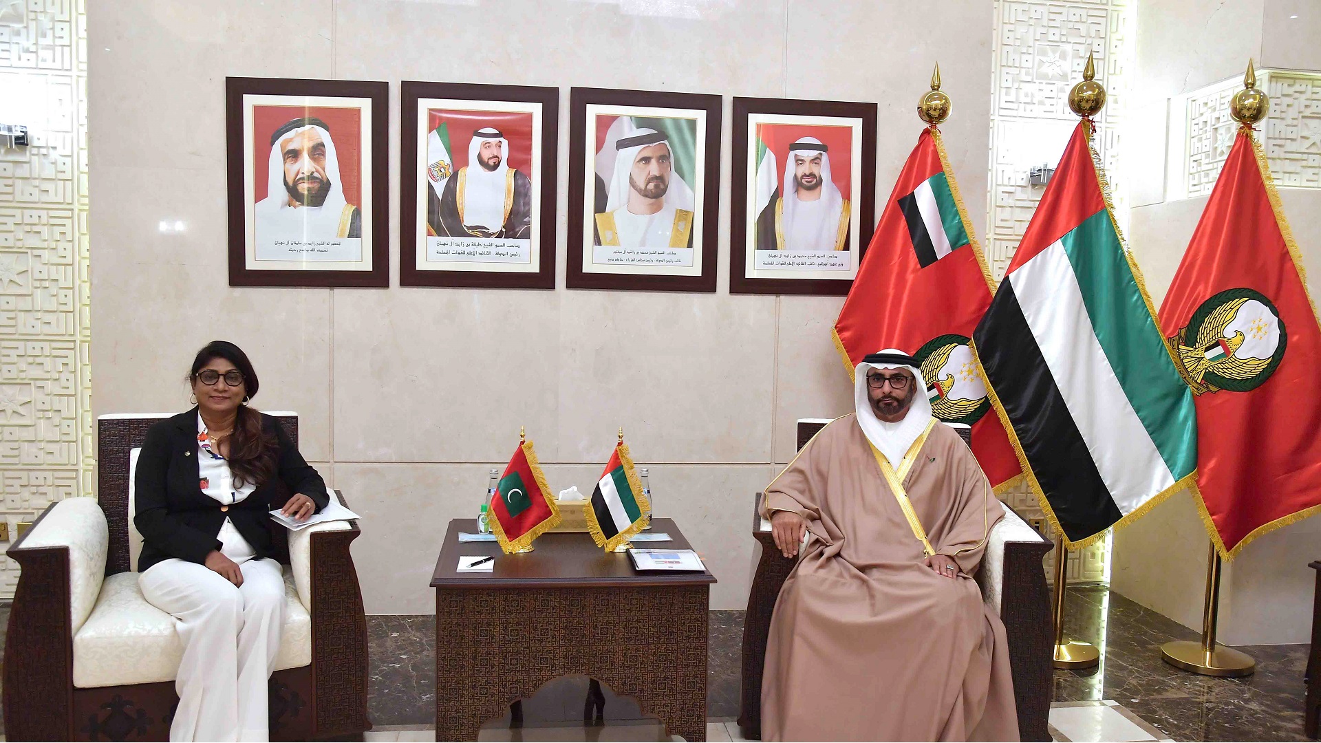 Image for the title: Al Bowardi meets with Maldives Defence Minister 
