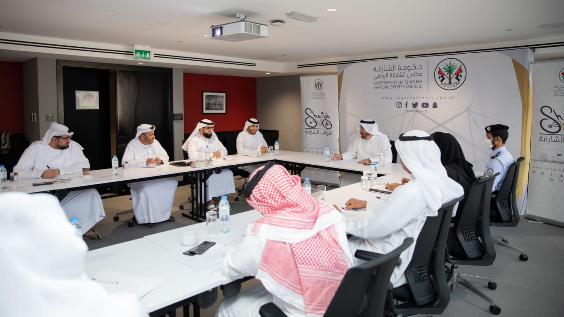 Image for the title: Intensive preparations for 7th Sharjah International Cycling Tour 