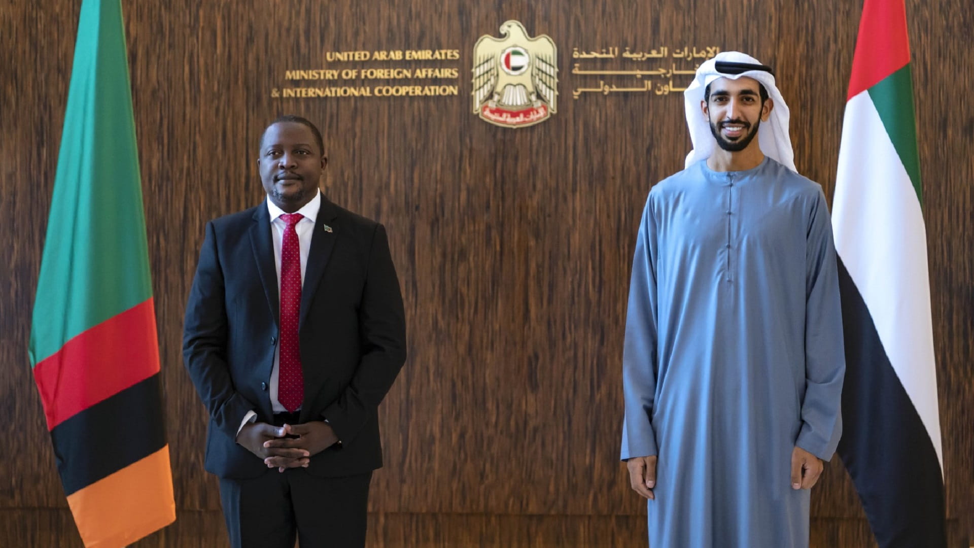 Image for the title: UAE President receives President of Zambia's note 