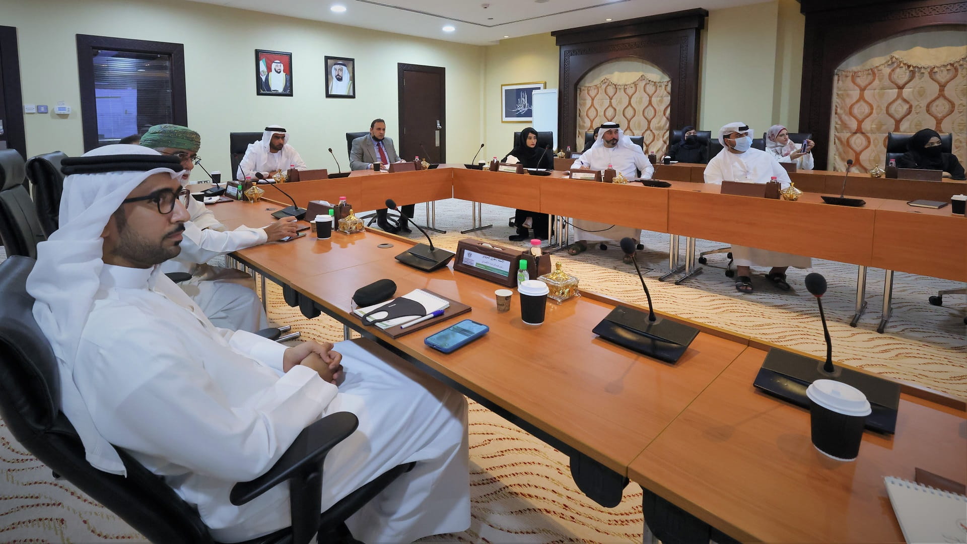 Image for the title: SEDD discusses with SDSCD, Shurooq ways to enhance cooperation 