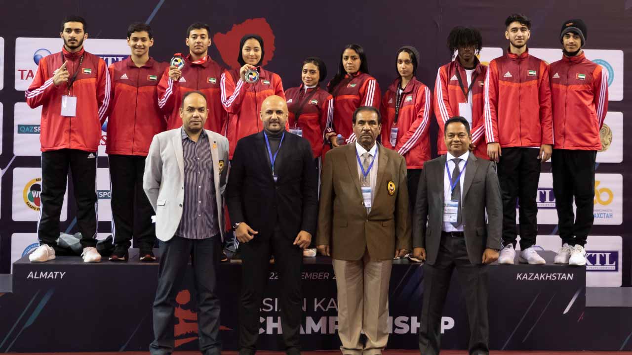 Image for the title: UAE bag two silver medals at Asian Karate Championships 2021 