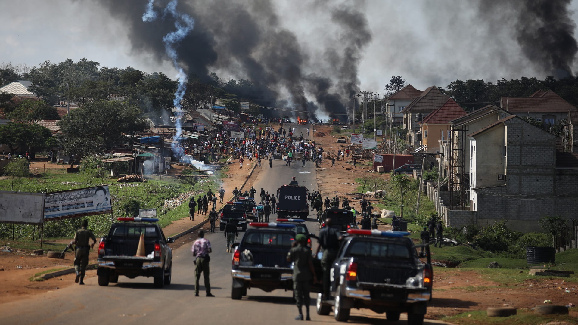 Image for the title: Eight killed in Nigerian ethnic clashes: police 