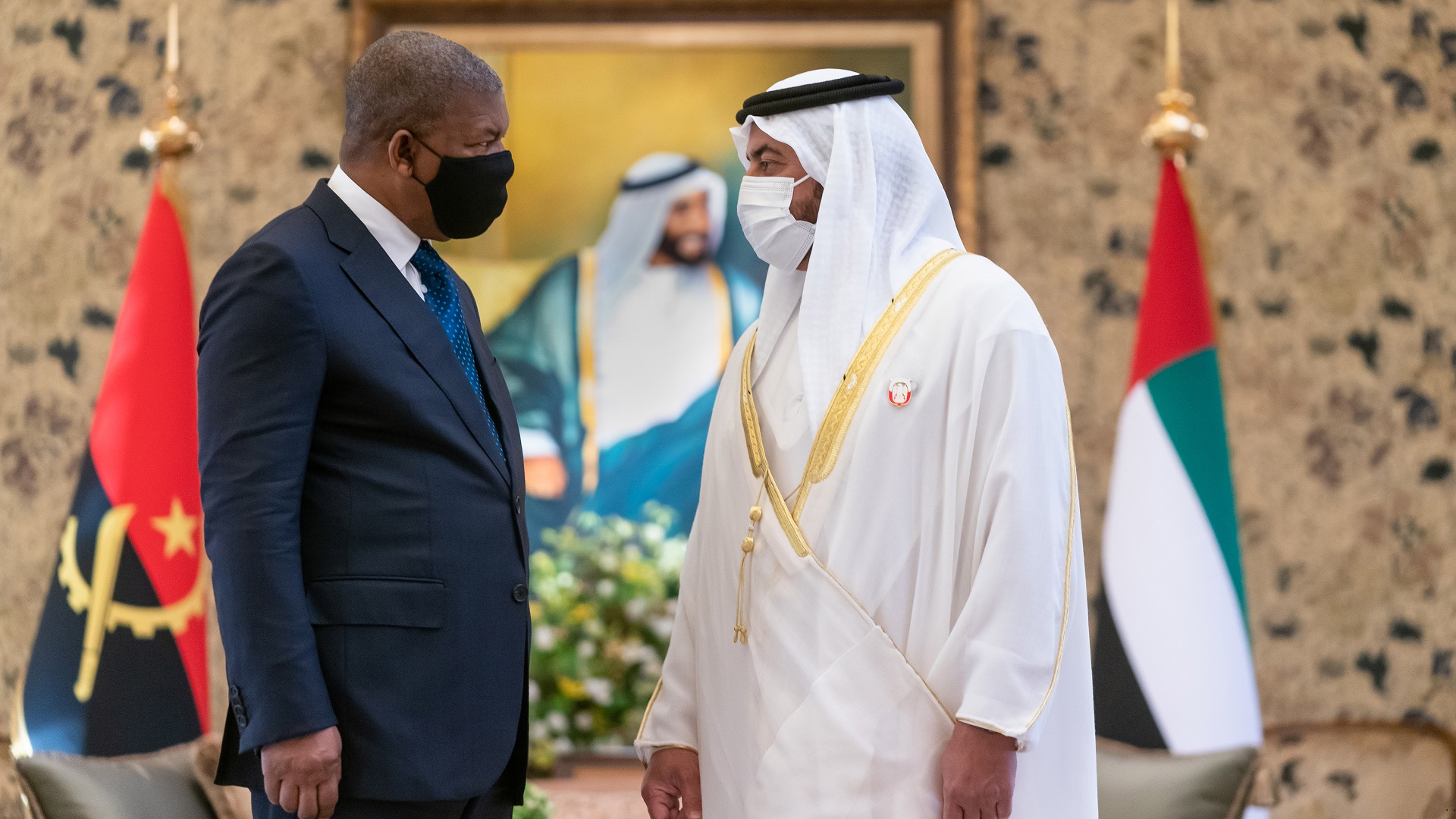 Image for the title: Hamdan bin Zayed, President of Angola enhance bilateral relations 