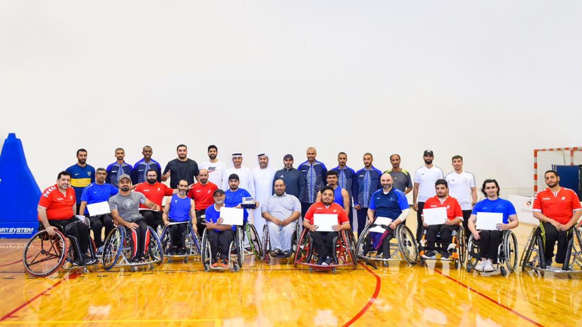 Image for the title: Brig. Al Sharif attends “Wheelchair Basketball” championship 