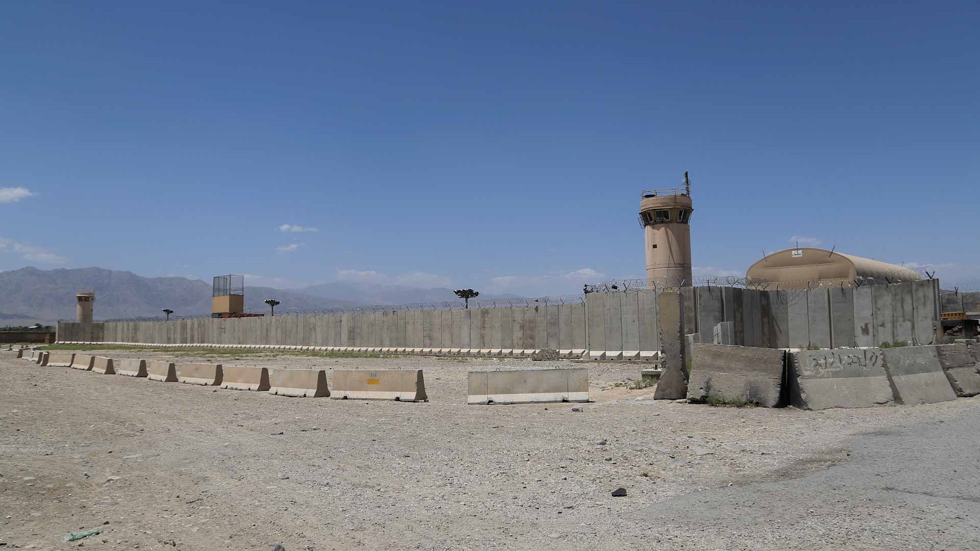 Image for the title: US and NATO troops leave Bagram Air Base in Afghanistan 