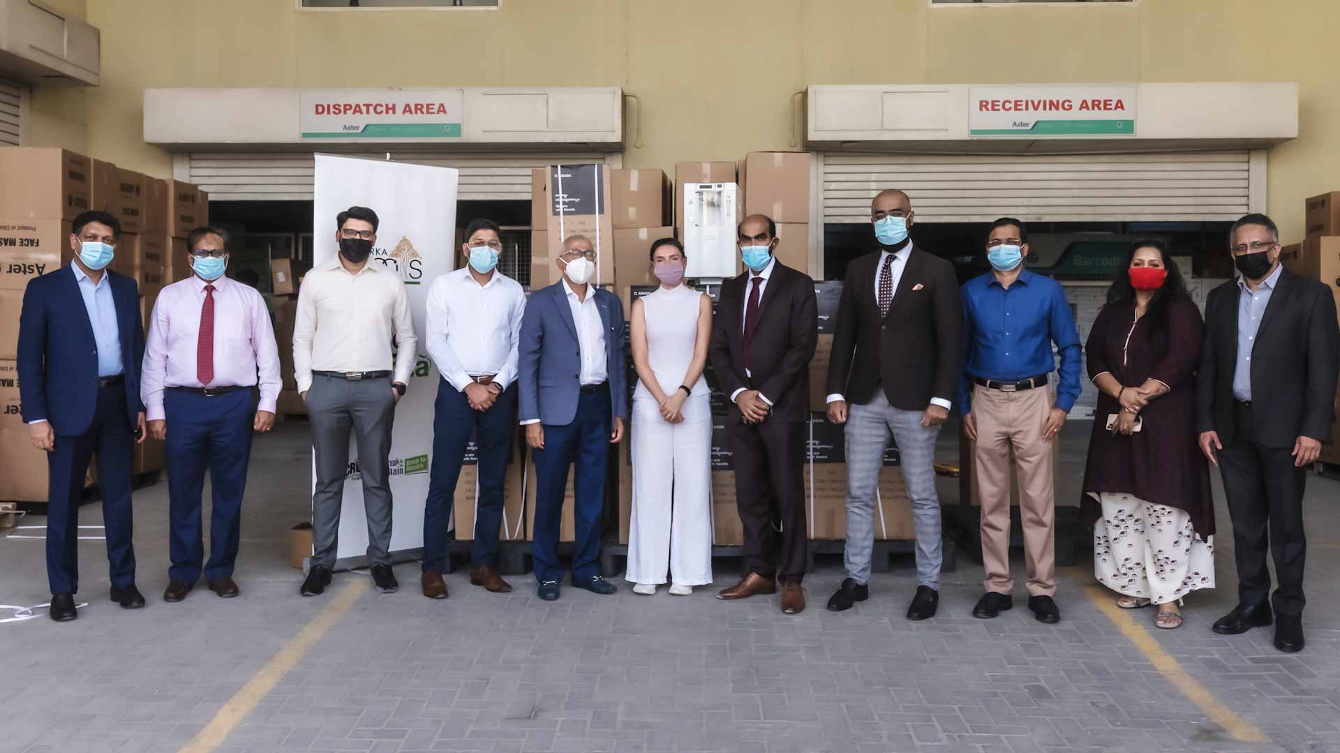 Image for the title: Arada Foundation dispatches lifesaving equipment to India 