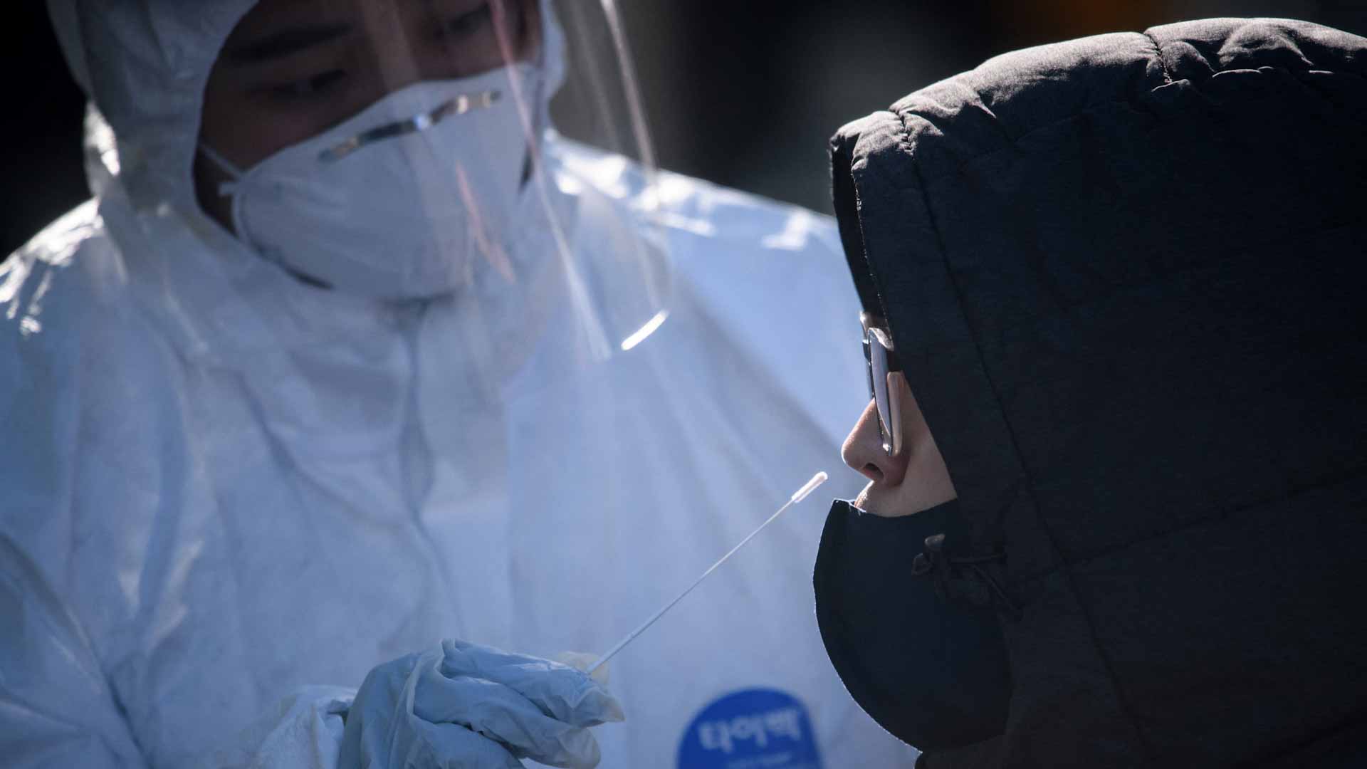 Image for the title: South Korea reports highest ever daily rise in COVID-19 cases 