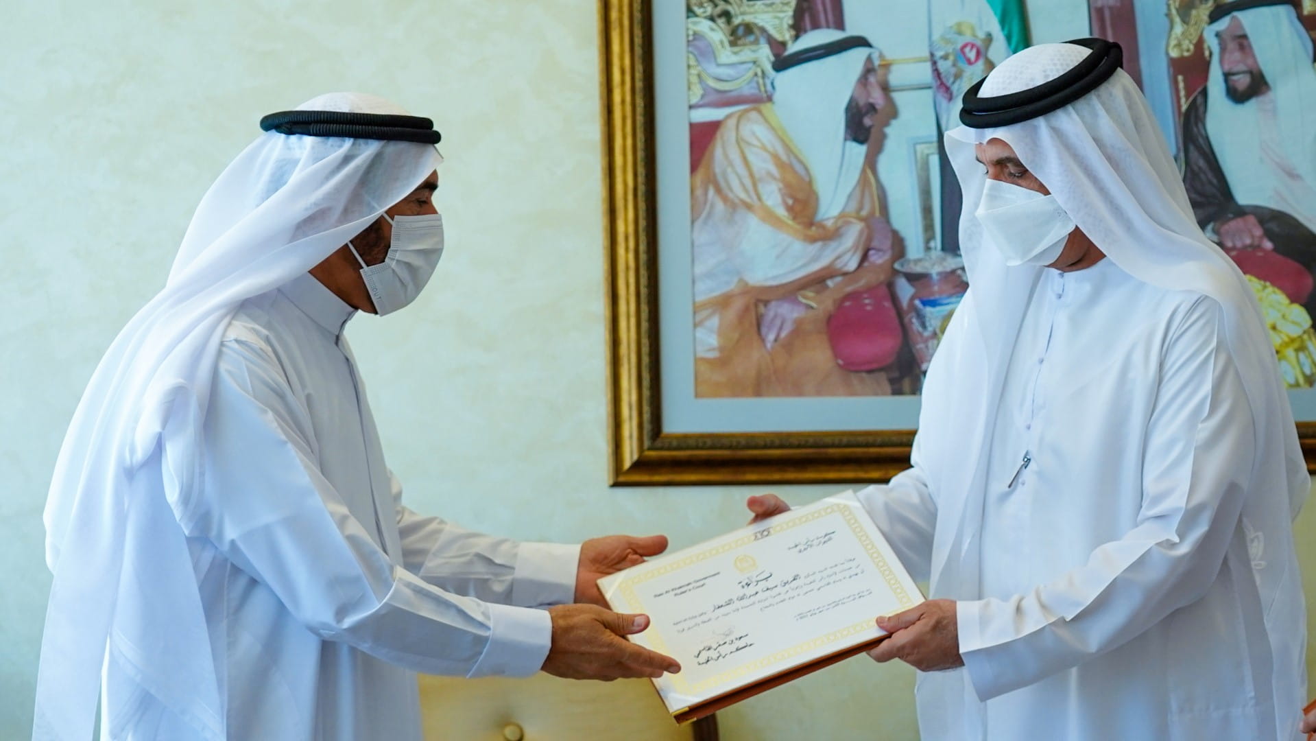 Image for the title: RAK Ruler honours Lt. General Saif Al Sha’far 