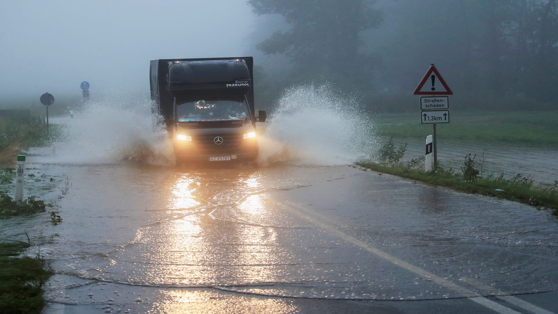 Image for the title: 4 people dead, over 30 missing after flooding in Germany 