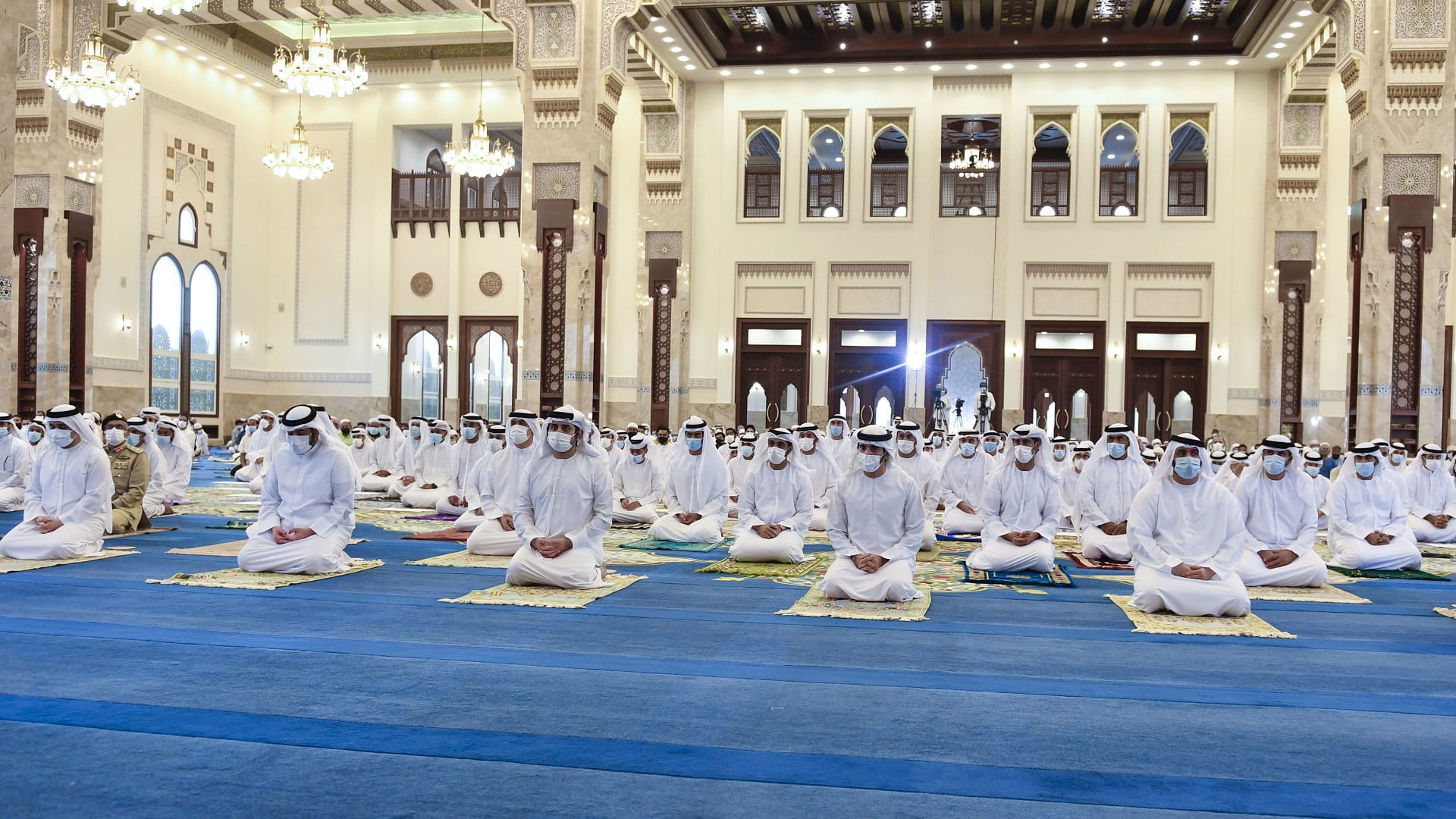 Image for the title: Hamdan bin Mohammed bin Rashid performs Eid Al Adha prayer 