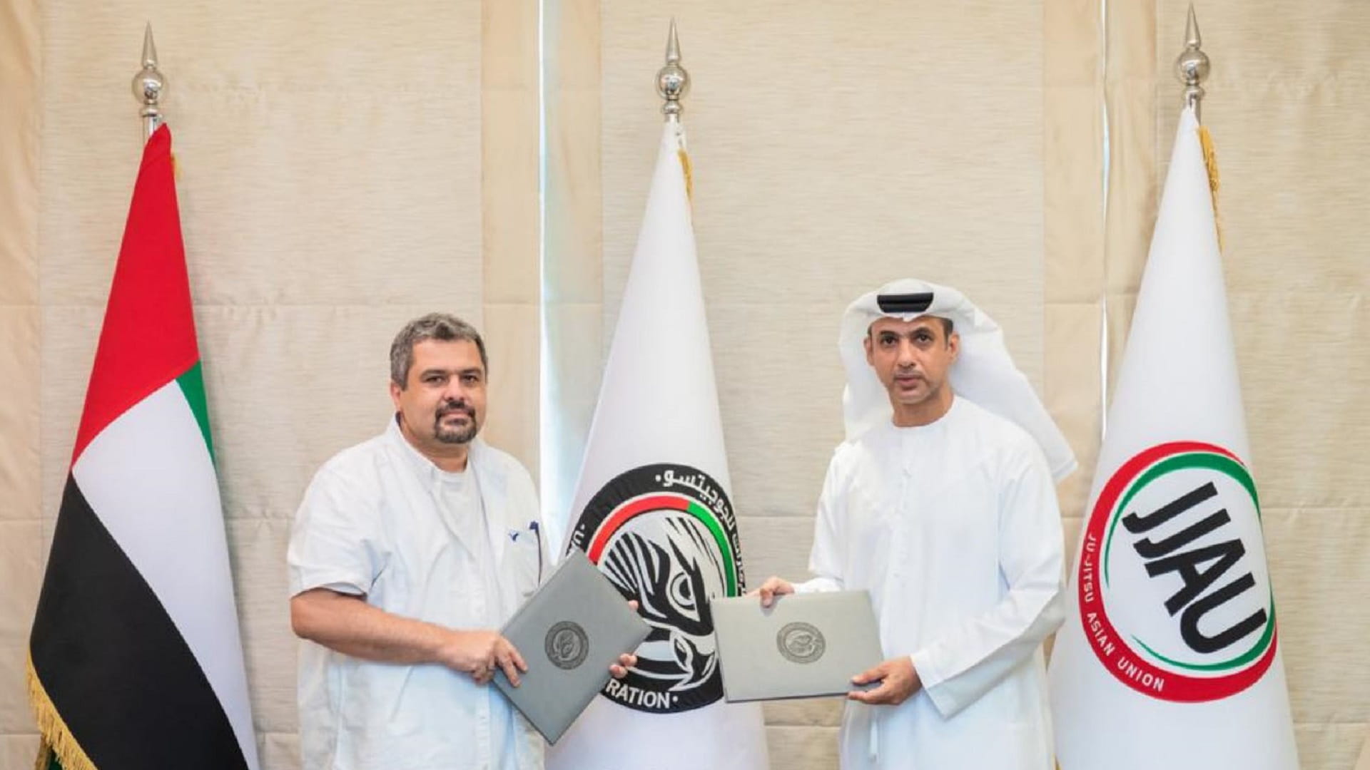 Image for the title: UAEJJF, e-Friends Sport sign MoU 