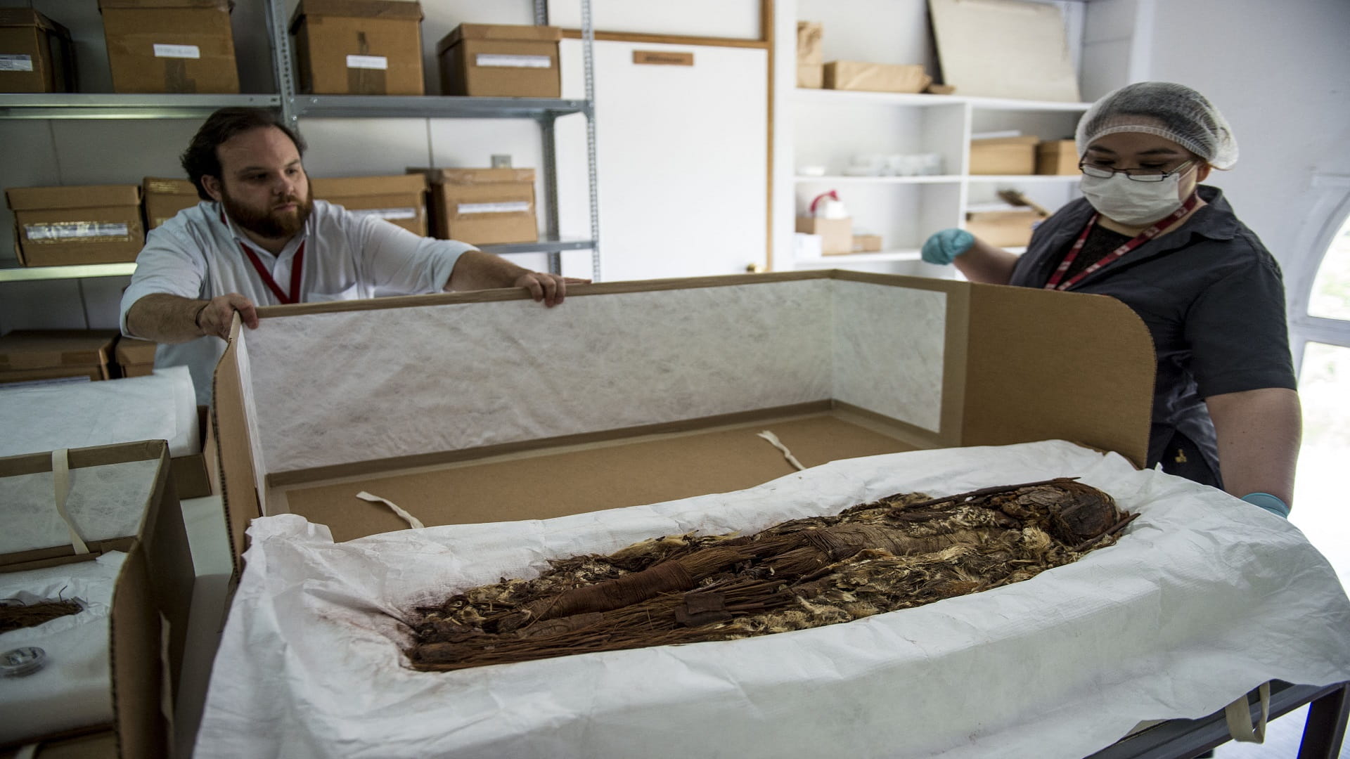 Image for the title: Chile's ancient mummies added to UN heritage list