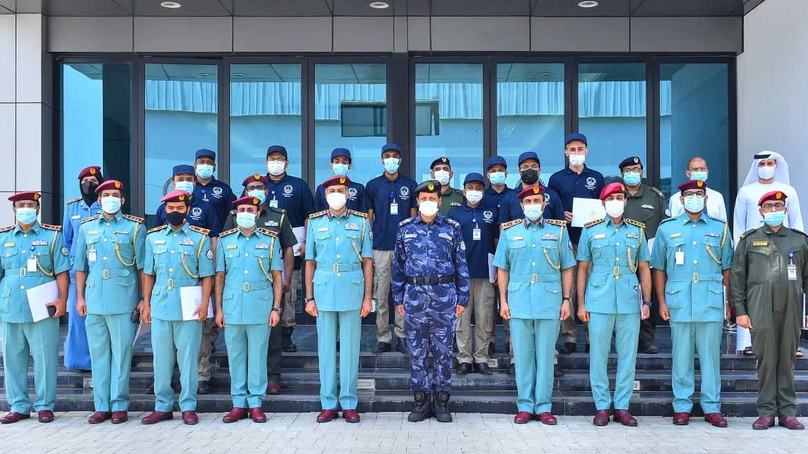 Image for the title: Sharjah Police Commander-in-Chief honours telephone services team 