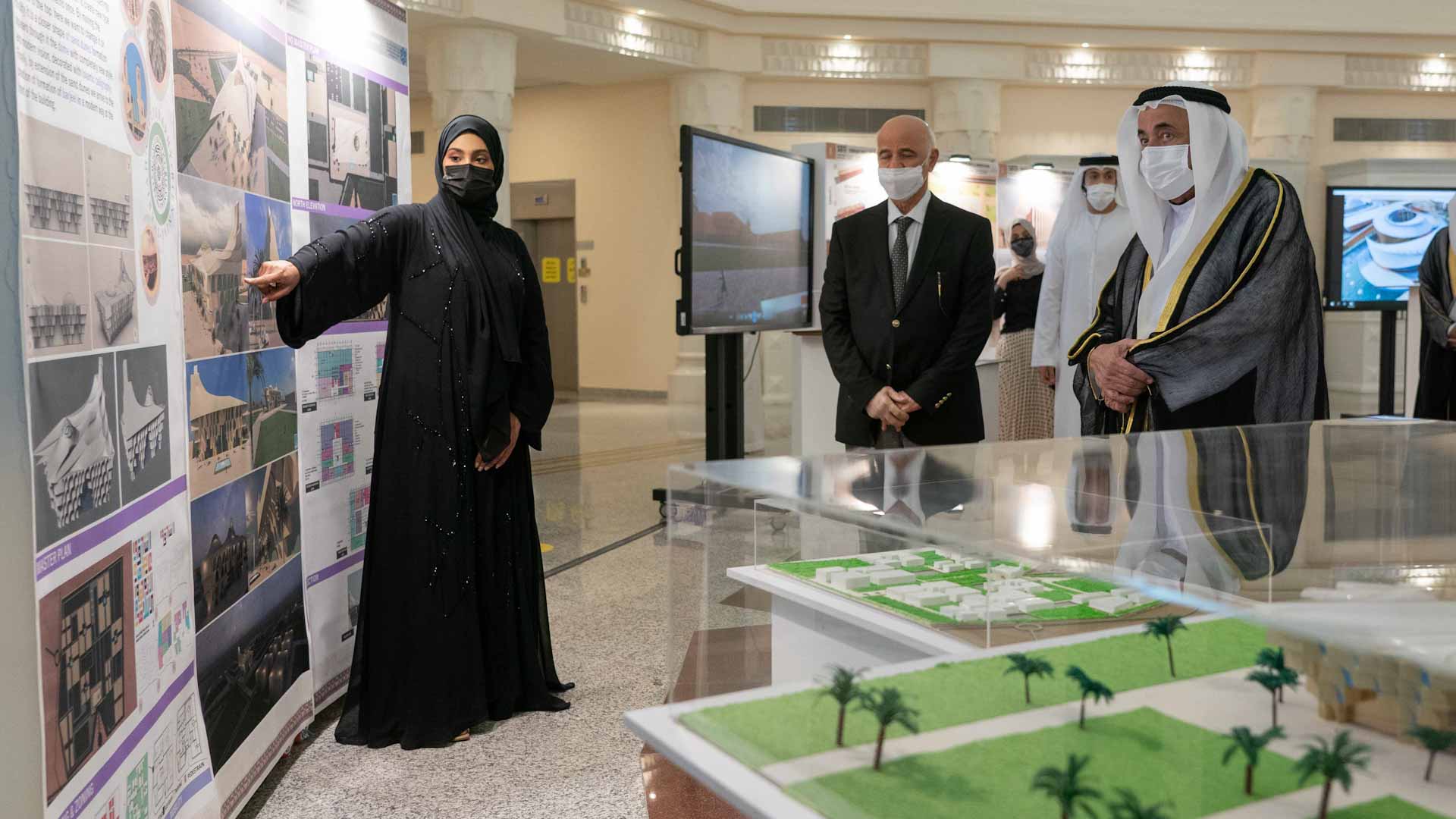 Image for the title: Sharjah Ruler previews SOTI’s innovative designs  