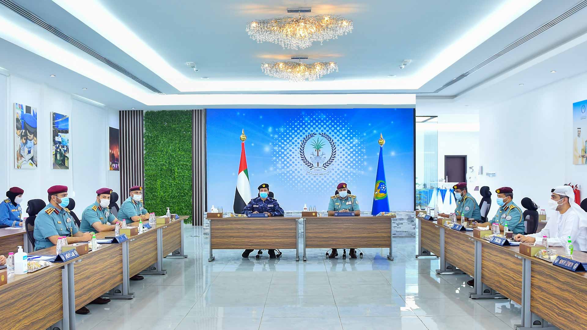 Image for the title: Al Shamsi chairs 6th meeting of Higher Command Cmte. of SP 2021 