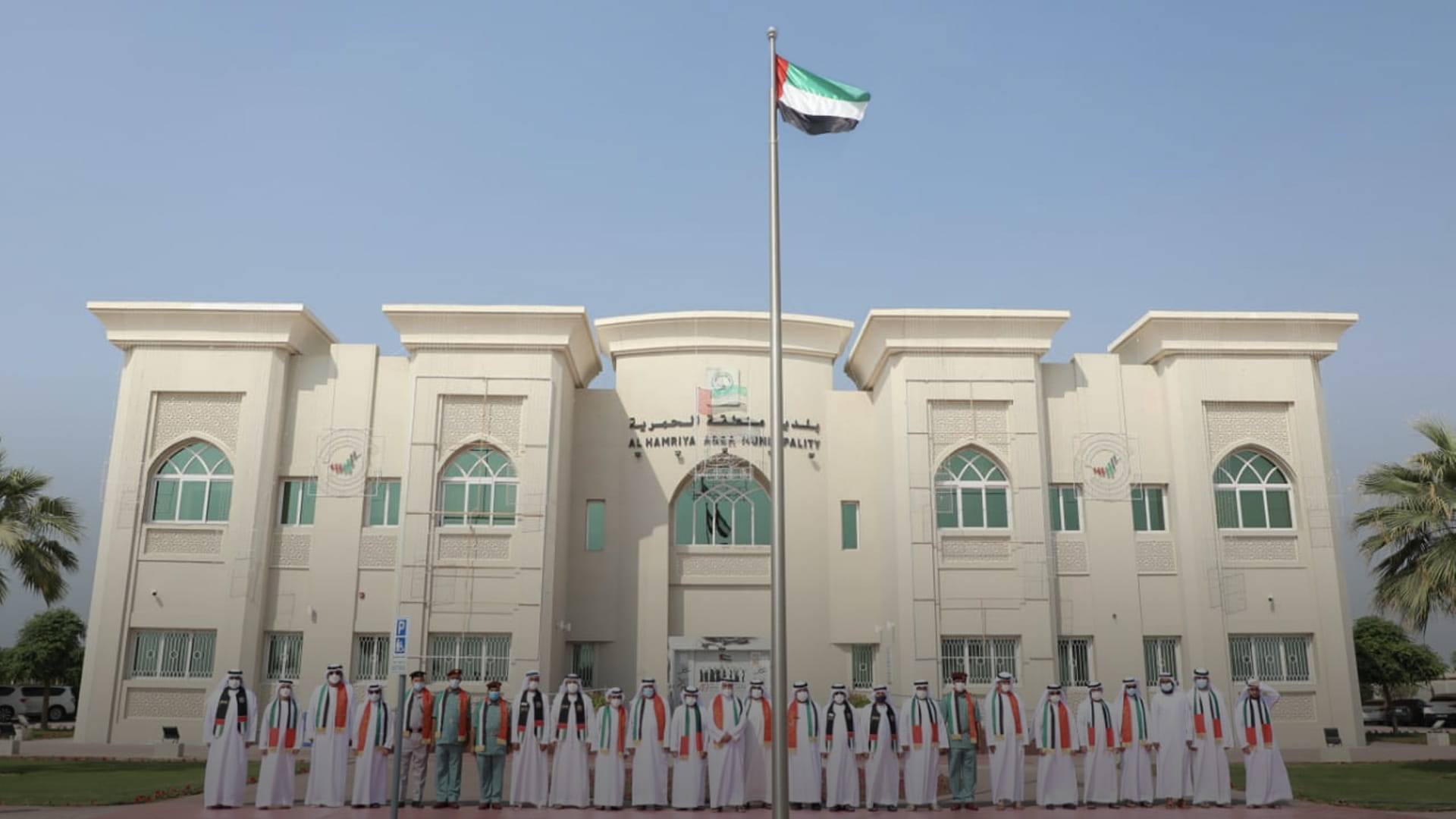 Image for the title: Al Hamriyah Municipality celebrates on Flag Day 