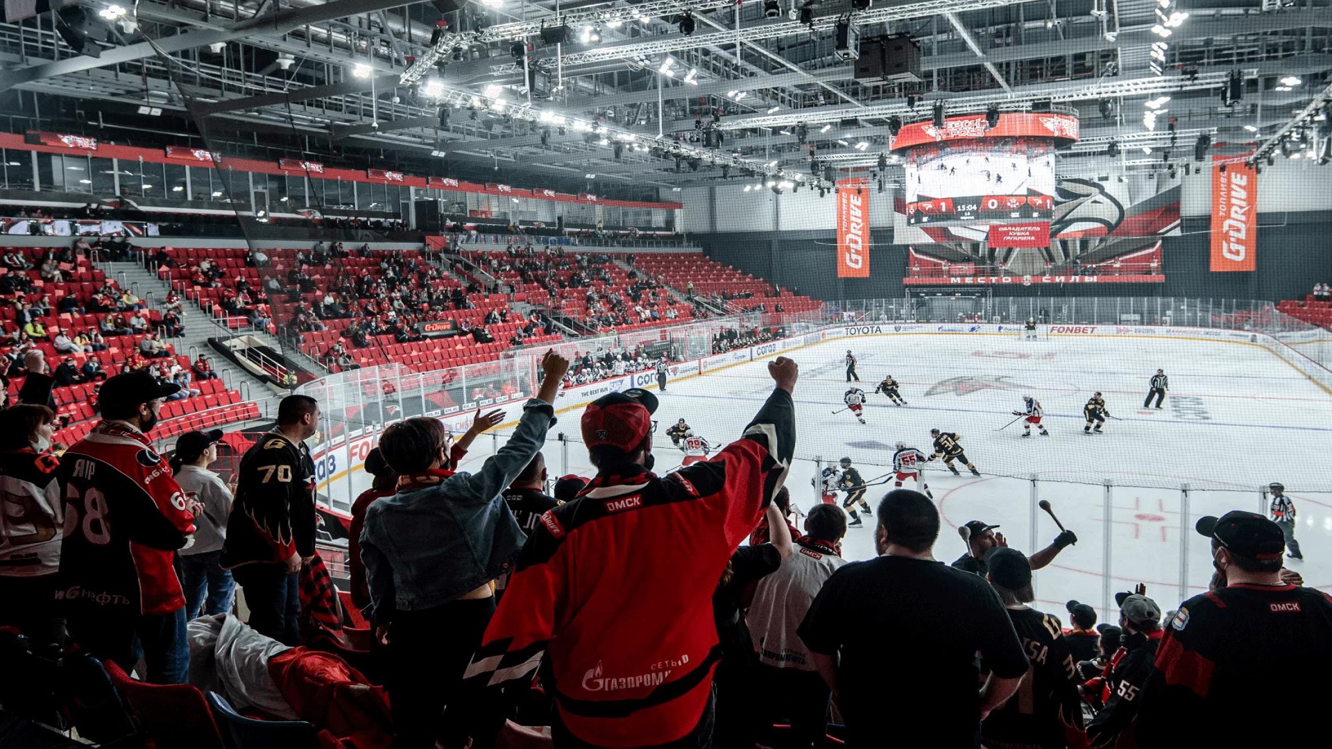 Image for the title: Coca Cola Arena to an ice rink for the first time for the DIS 