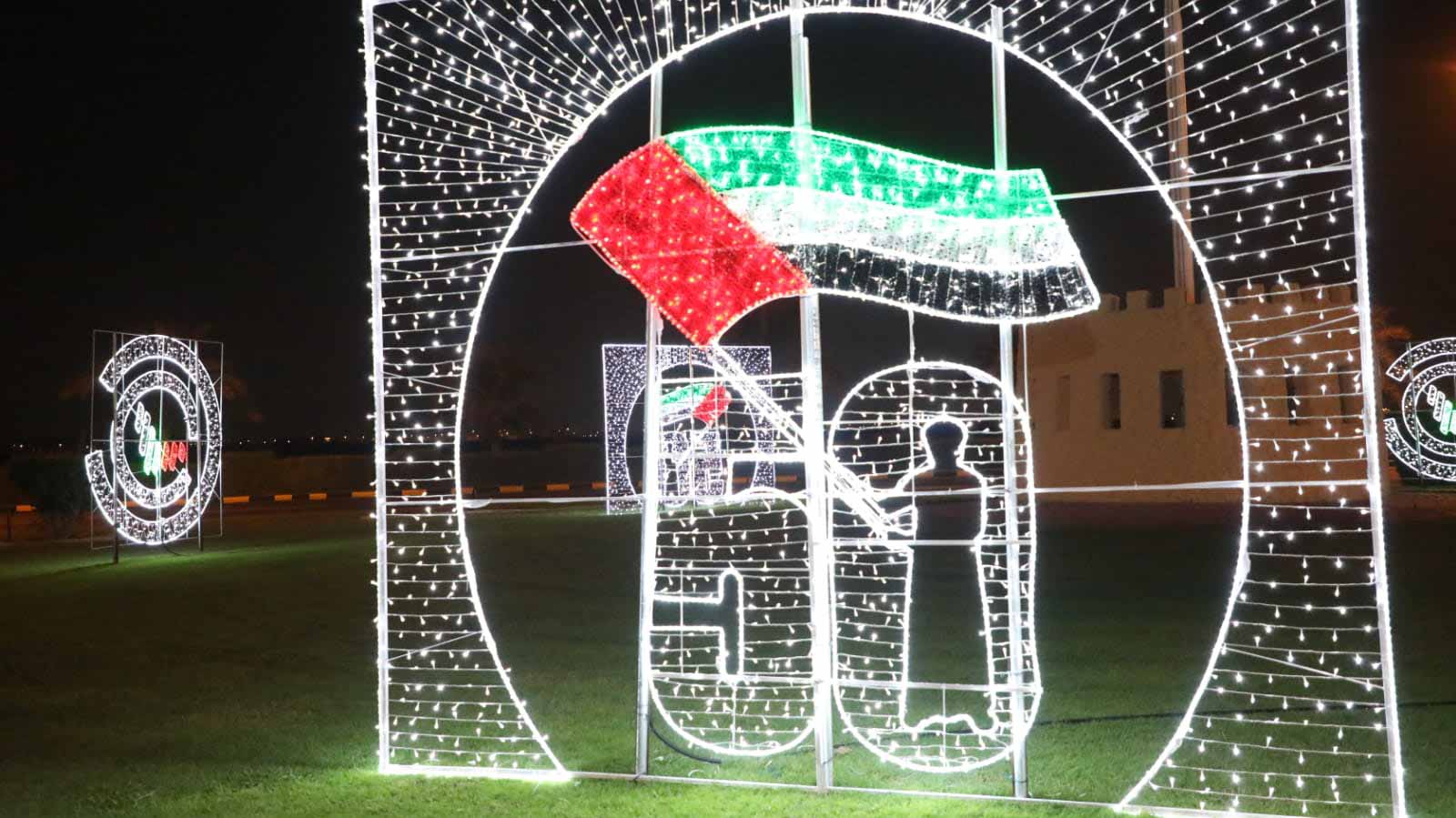 Image for the title: AHM decorates streets to celebrate UAE's 50th National Day 