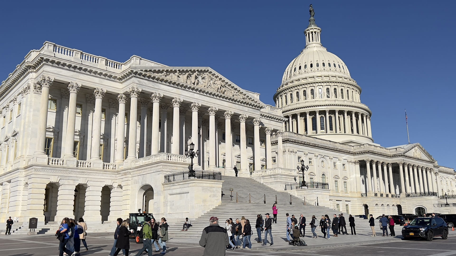 Image for the title: US Congress passes giant Biden infrastructure bill 