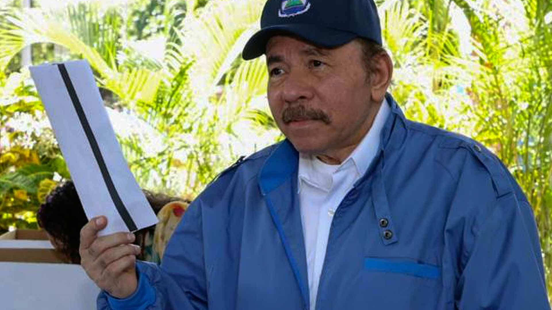 Image for the title: Nicaragua's Ortega wins election with 75 percent of votes 