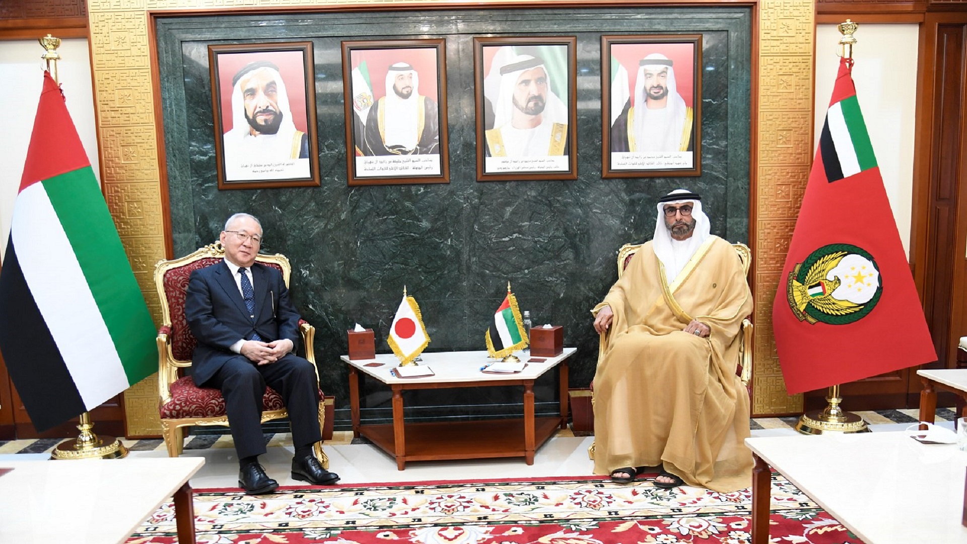 Image for the title: Mohammed Al Bowardi, Japanese counterpart discuss cooperation 