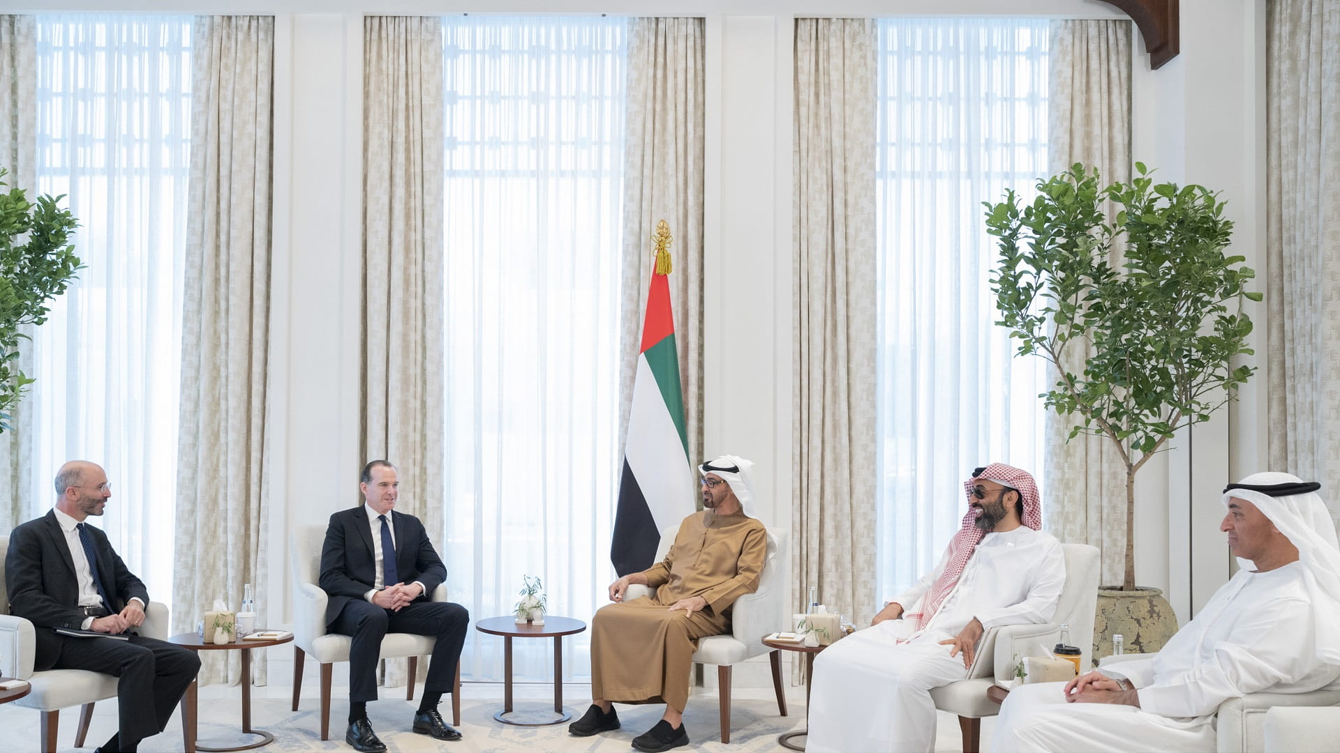 Image for the title: Mohamed bin Zayed receives US Nat’l Security Council Coordinator 