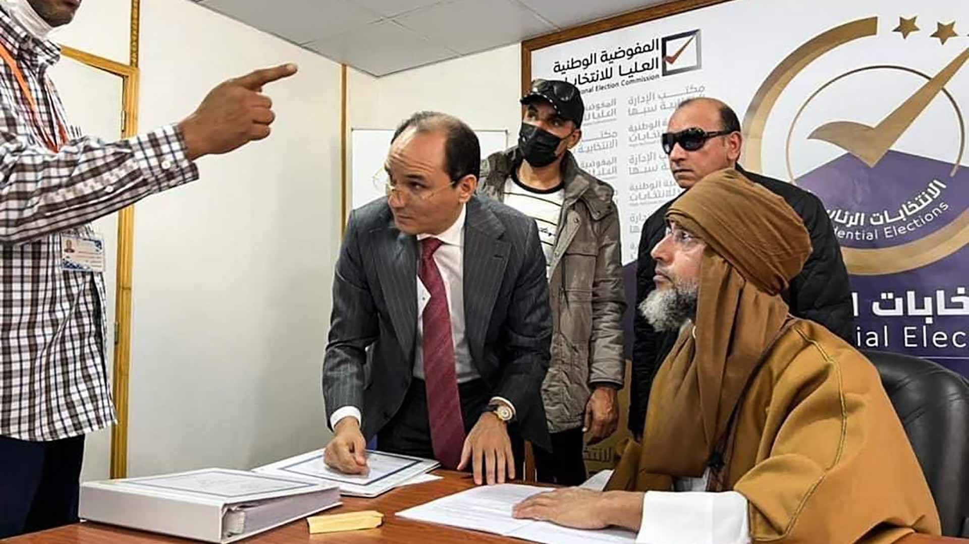 Image for the title: Kadhafi's son Seif al-Islam registers to run for Libya presidency 