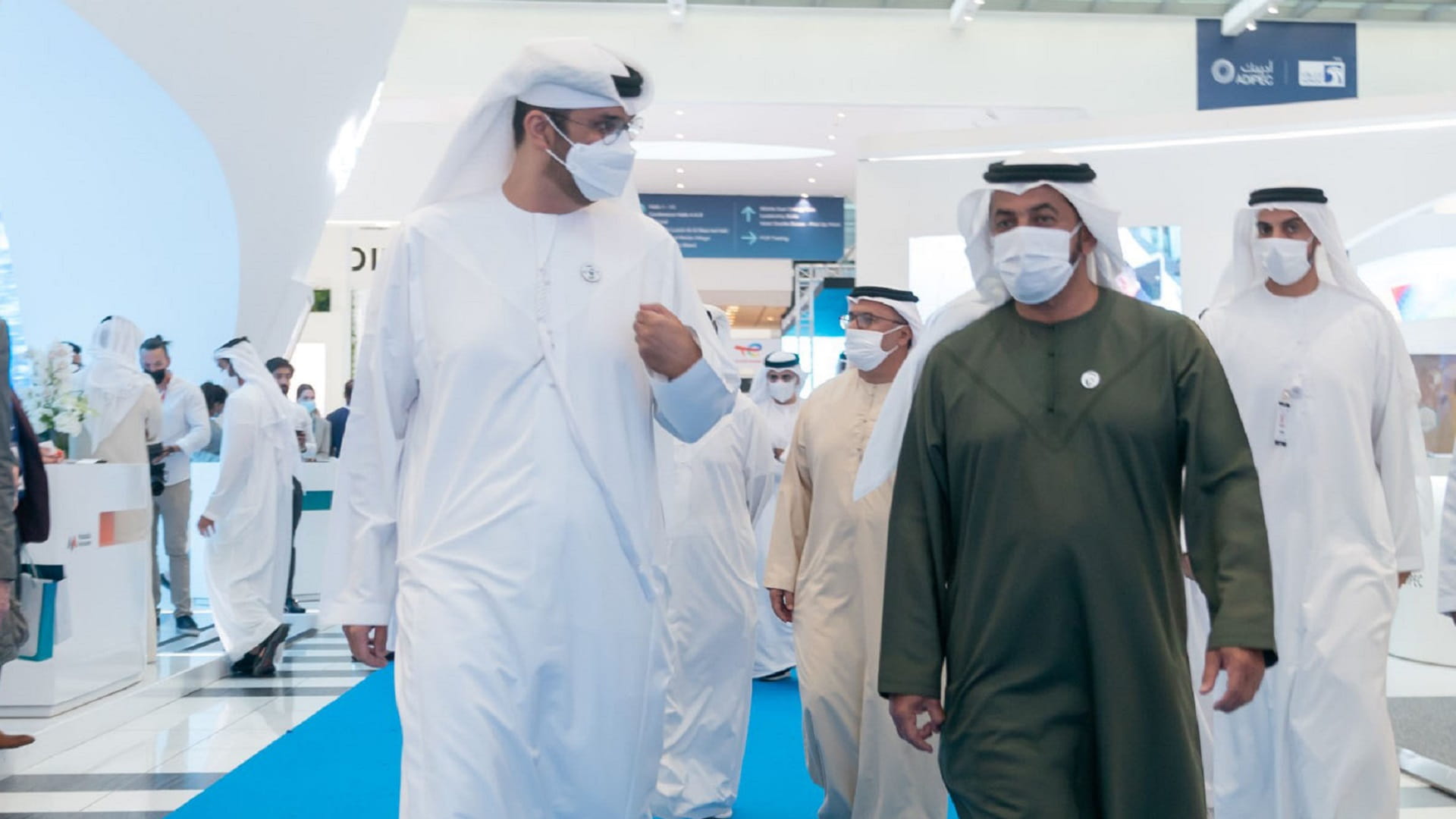 Image for the title: Hamdan bin Zayed visits ADIPEC 2021 