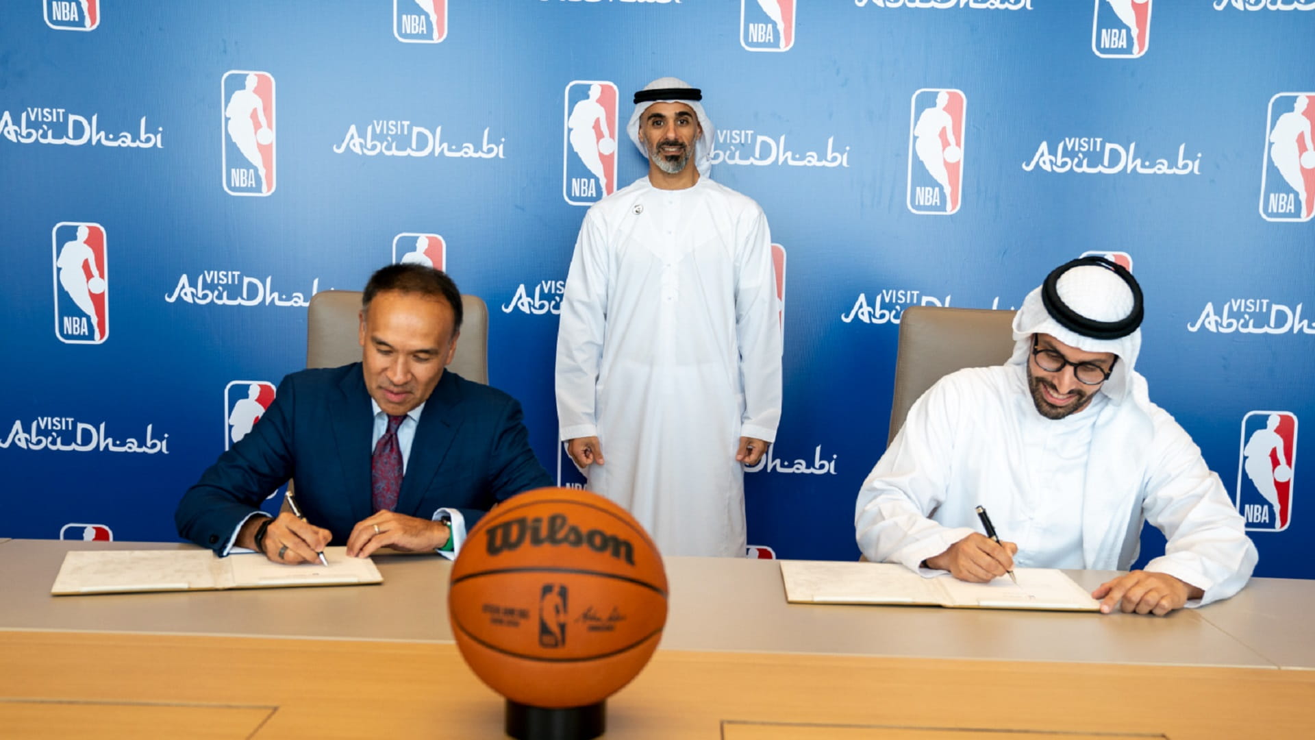 Image for the title: Ground-breaking partnership between Abu Dhabi and NBA in the Gulf 