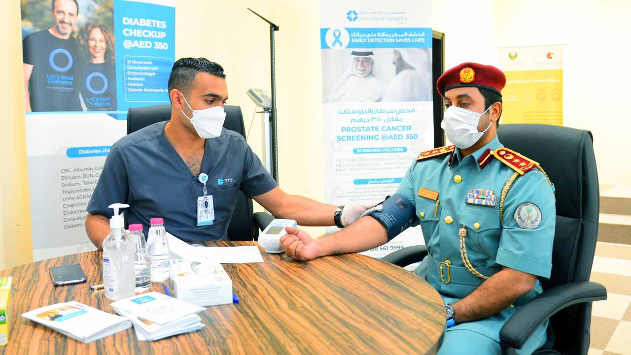 Image for the title: Sharjah Police organises a health initiative for its employees 