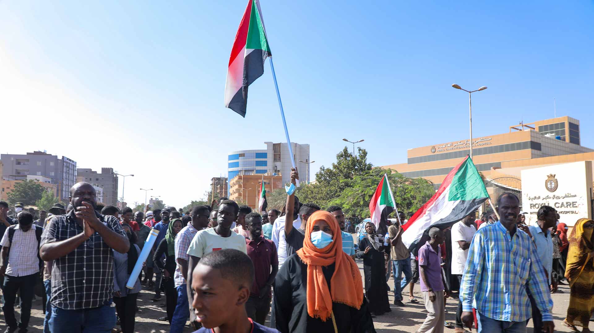 Image for the title: 15 shot dead in crackdown on Sudan anti-coup protests 