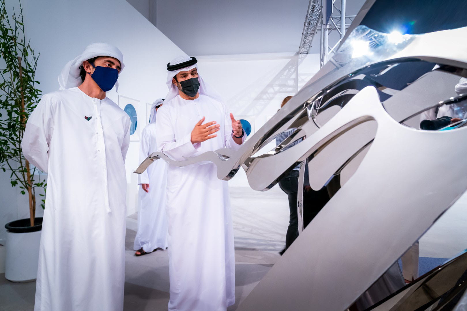 Image for the title: Abdullah bin Zayed visits Abu Dhabi Art 