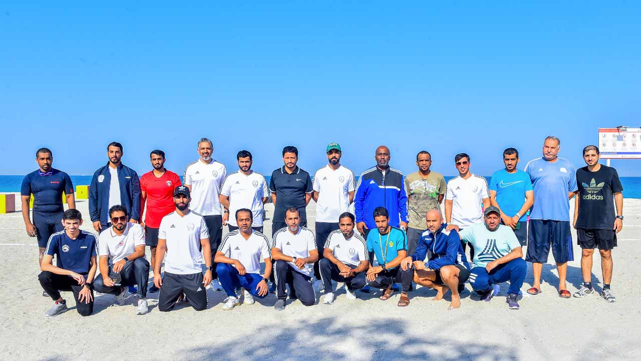 Image for the title: Al Shamsi attends Fitness, Challenge event on Al Hamriyah Beach 