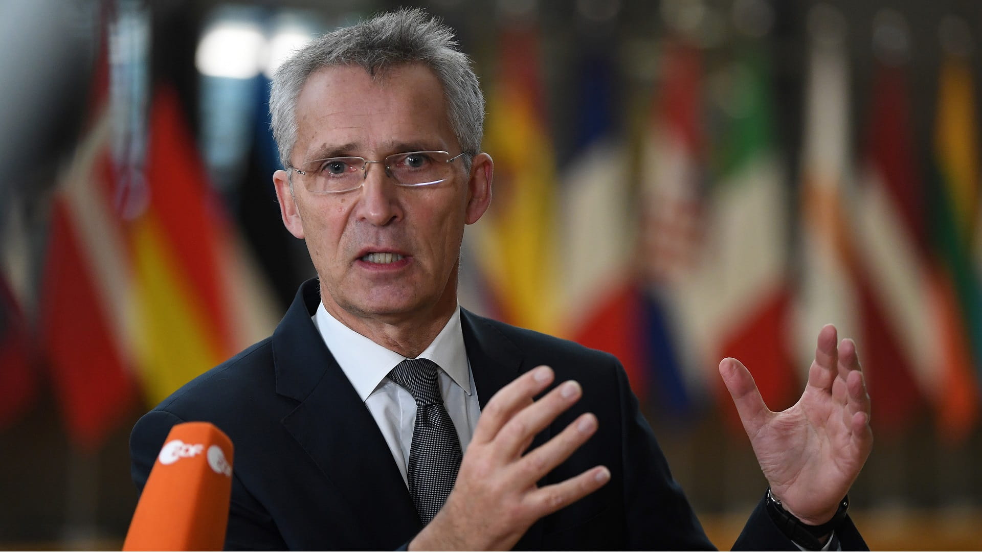 Image for the title: 'Costs' for Russia if force used on Ukraine: NATO chief 