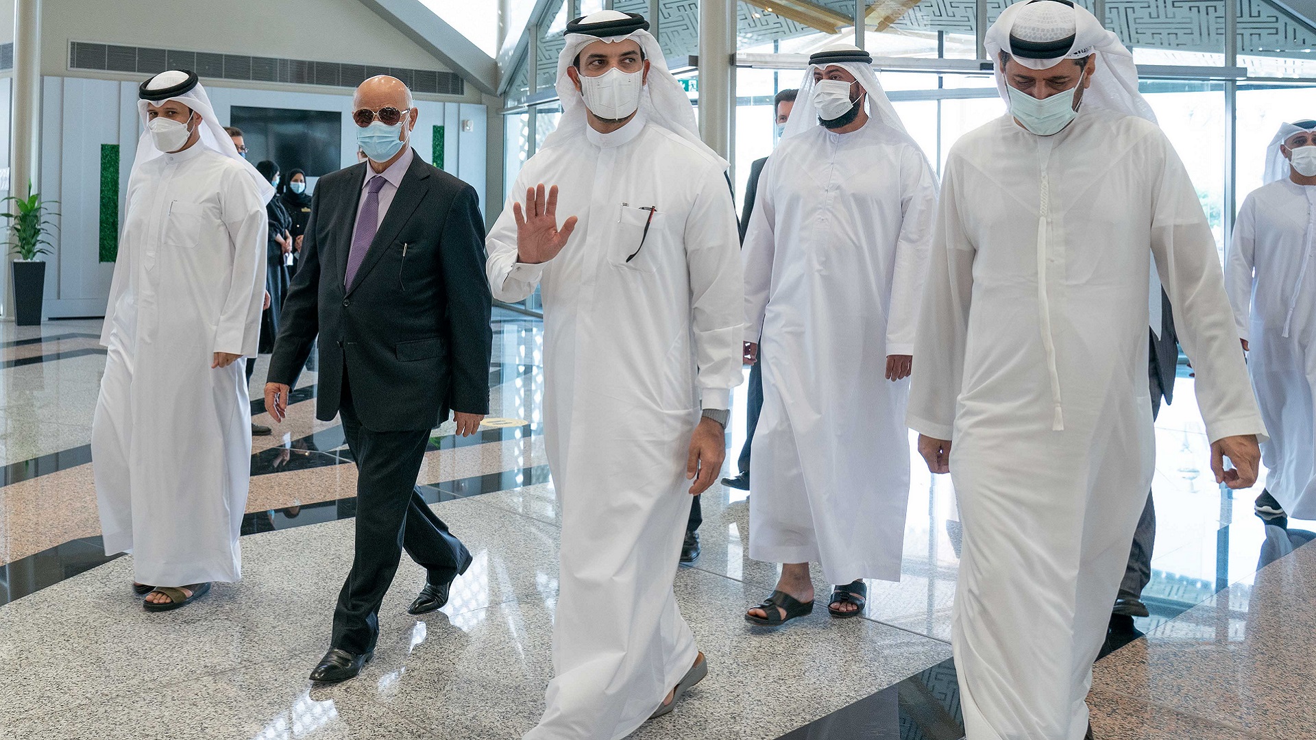 Image for the title: Sultan bin Ahmed attends Future Leaders graduation at UoS 