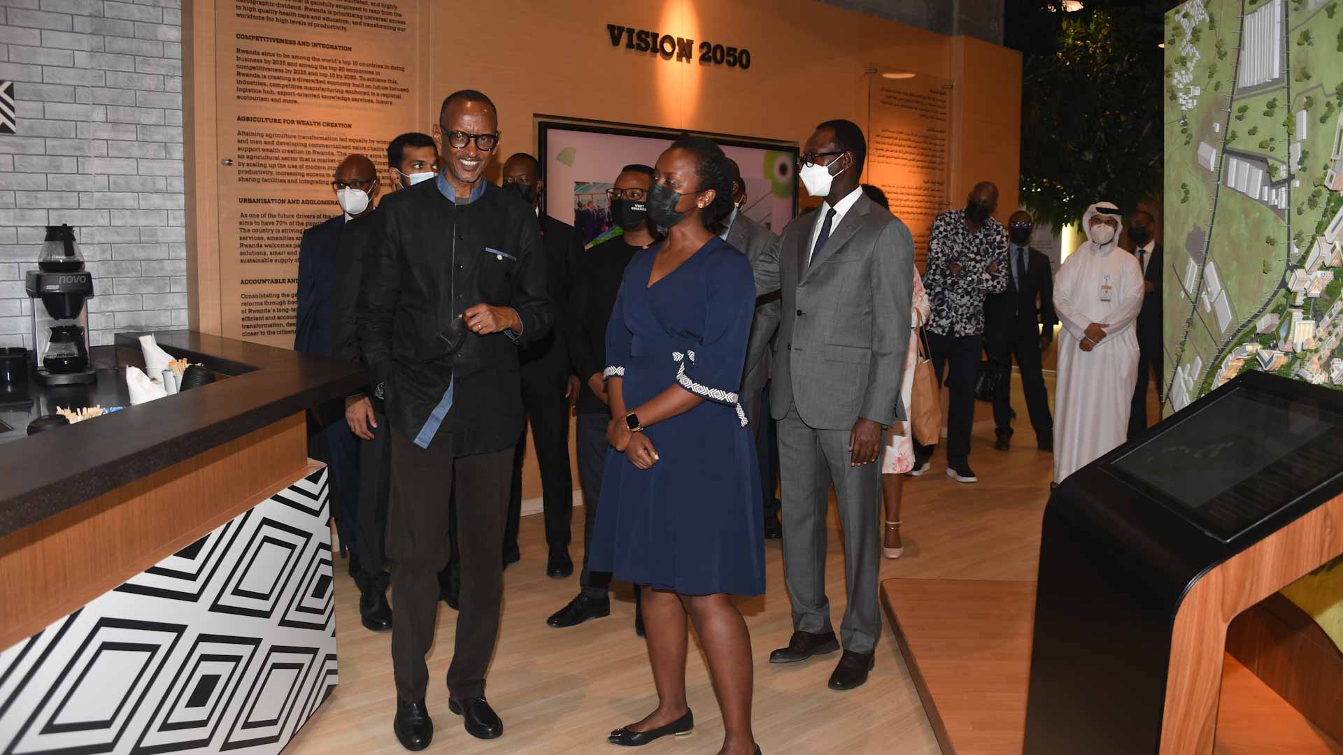 Image for the title: Rwandan President inaugurates his country’s pavilion at Expo 2020