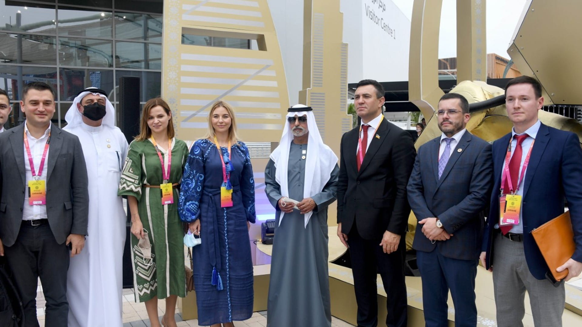 Image for the title: Nahyan bin Mubarak attends Ukraine N.D. celebration at Expo 2020 