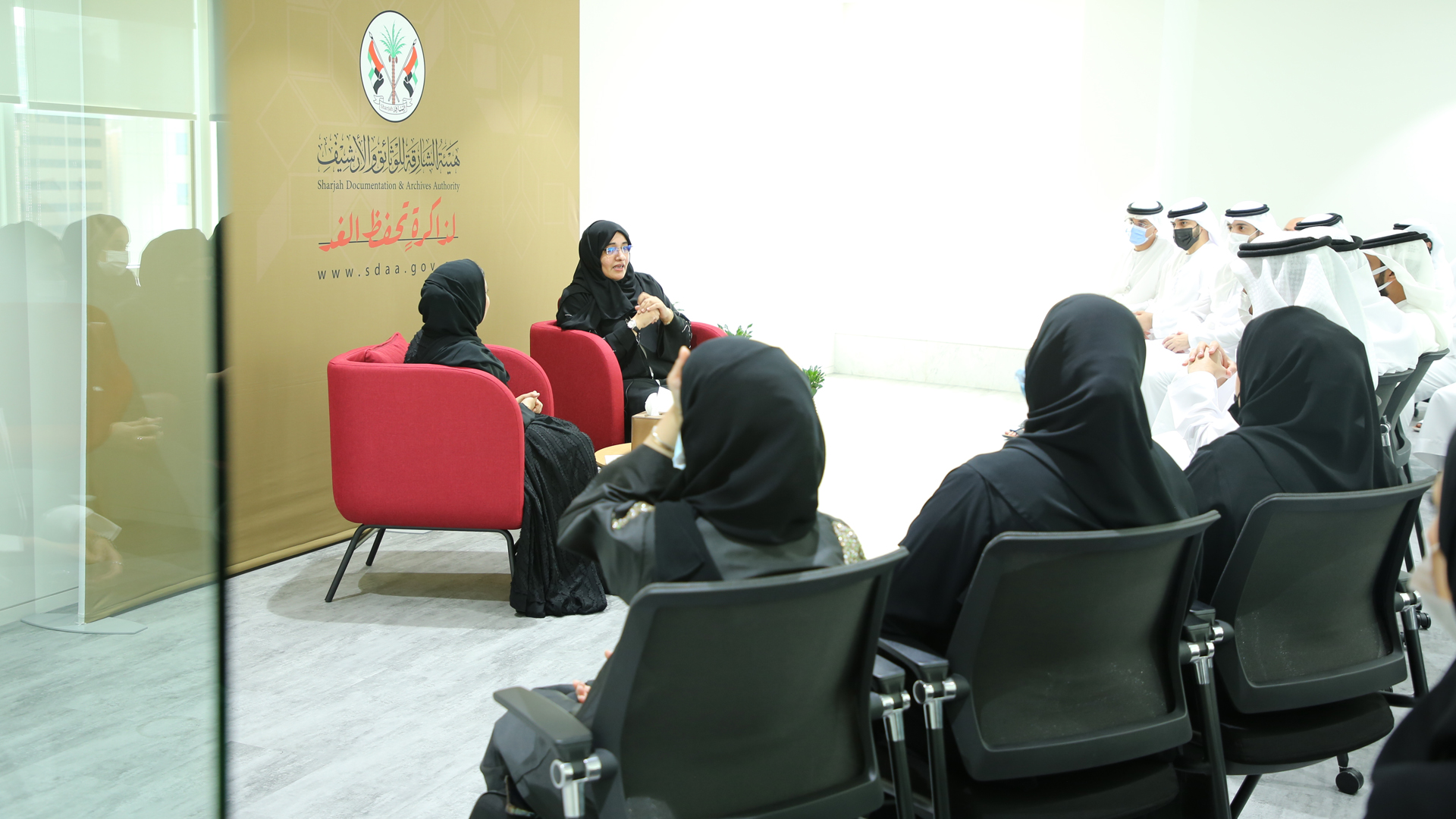 Image for the title: SDAA hosts Khawla Al Mulla in "Narrator's Story" 