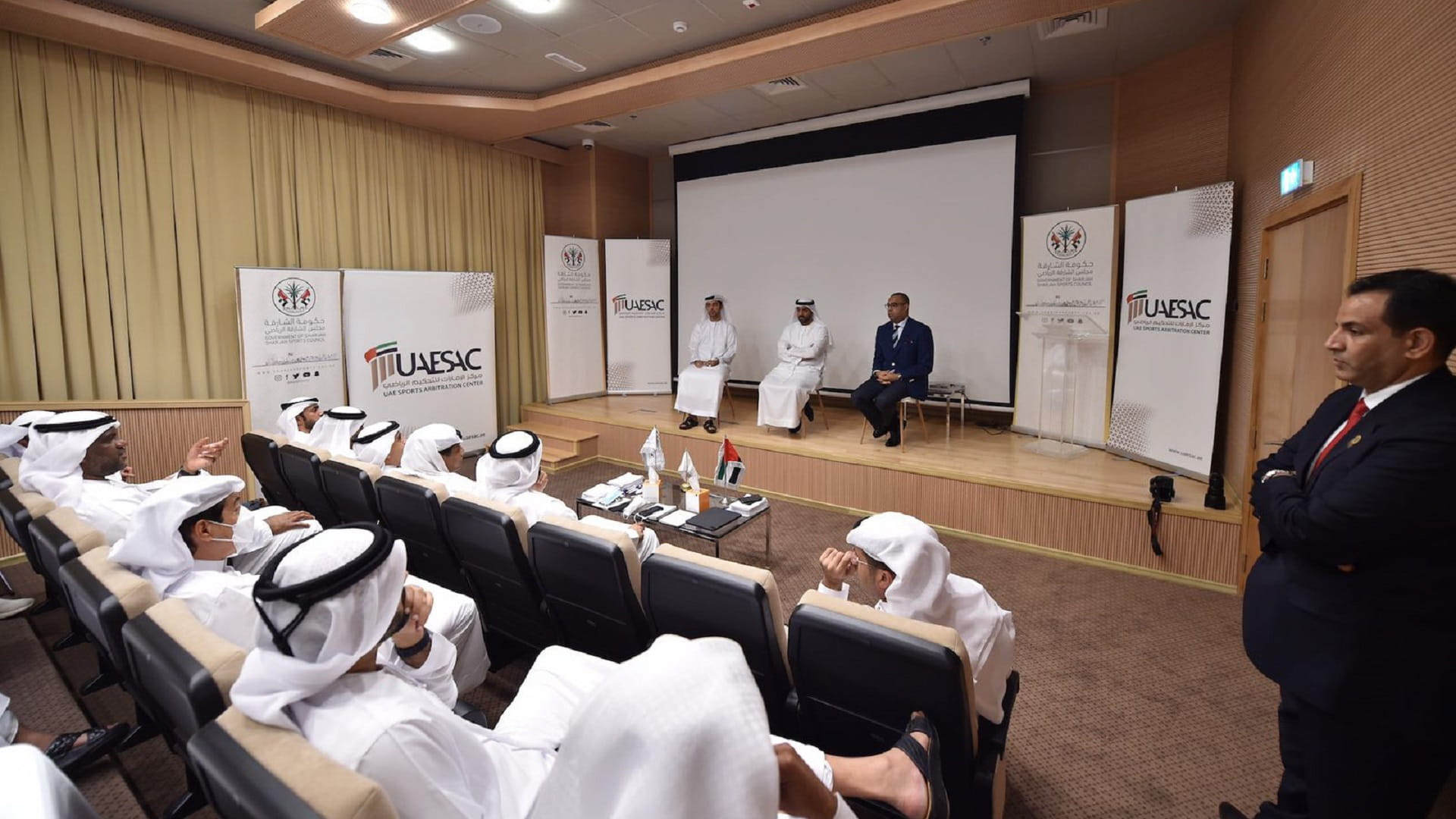 Image for the title: SSC, UAESAC organise successful legal workshop for Sharjah clubs 