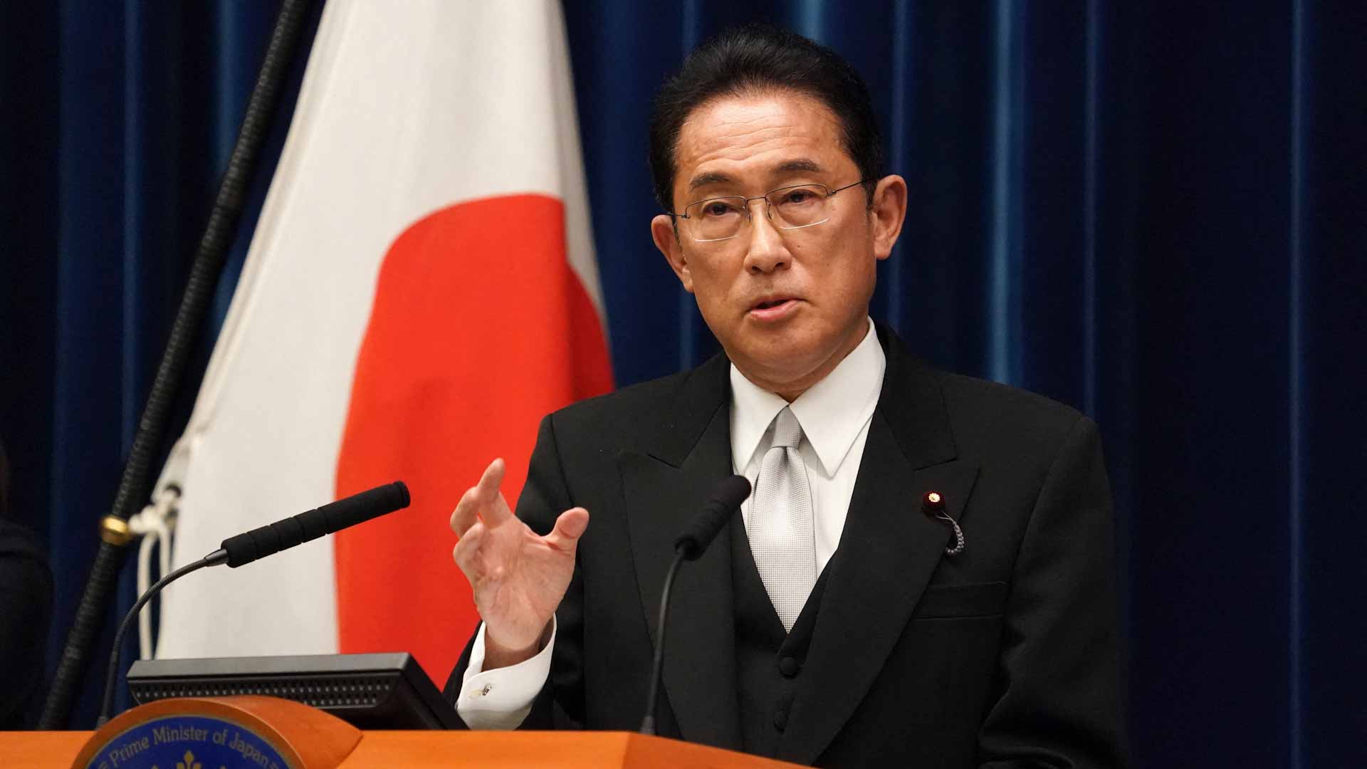 Image for the title: Japan's new PM Kishida to face opposition questions for first time 