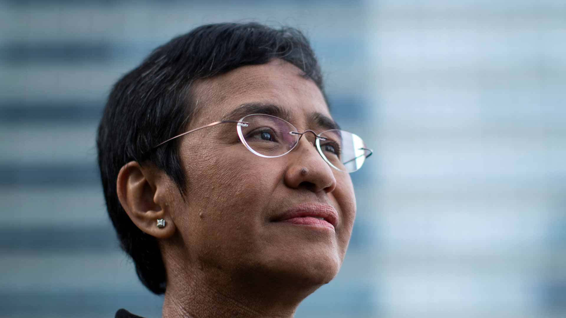 Image for the title: Philippines president congratulates Ressa on Nobel Prize 