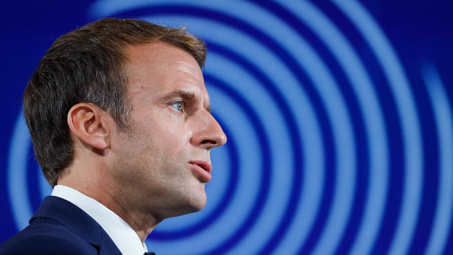 Image for the title: Macron announces 30-billion-euro plan to re-industrialise France 